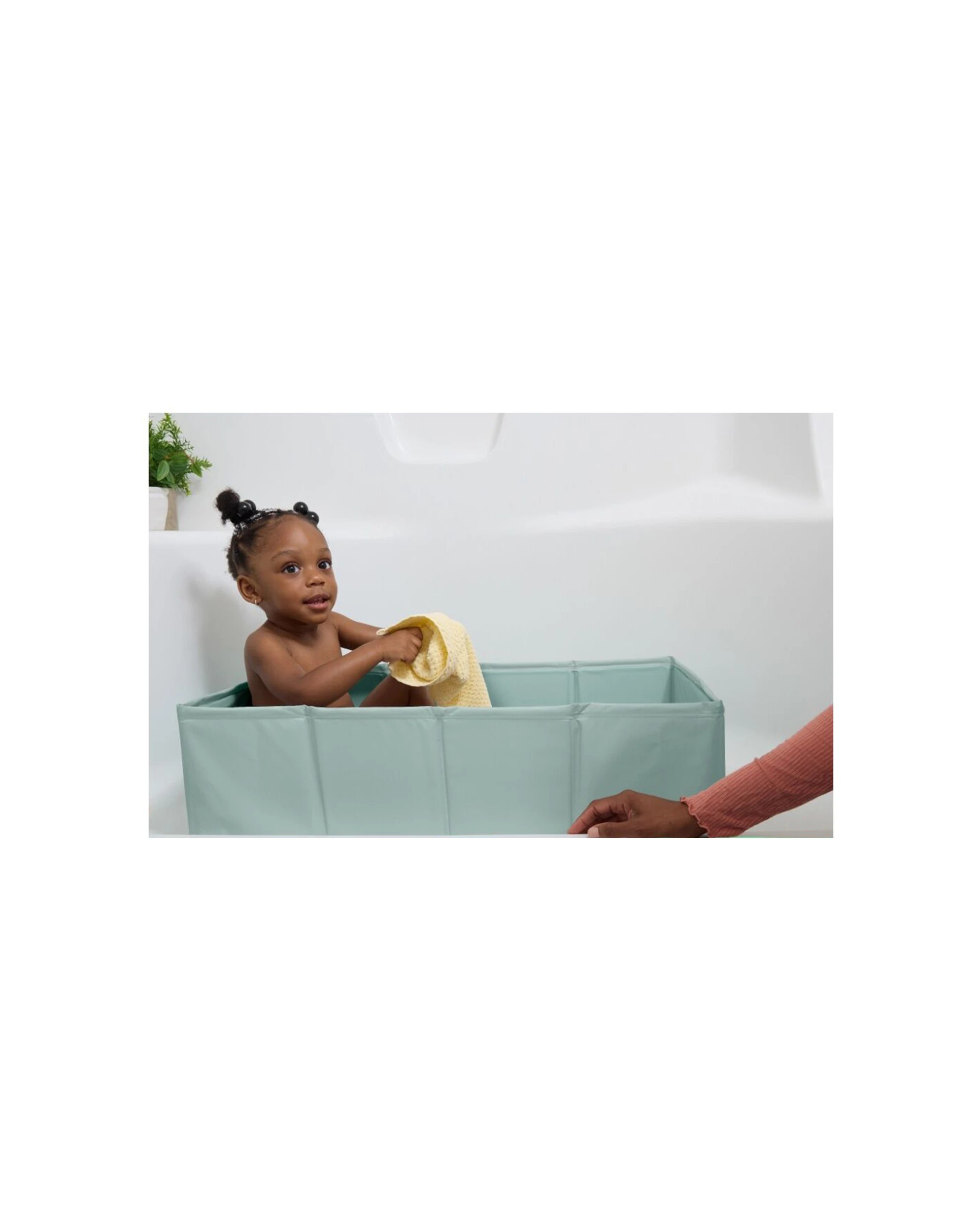 4 Ingenuity TuckAway Travel Tub Foldable Baby Bath 12 Months To 5 Years 21x39cm - Green, 4 of 7