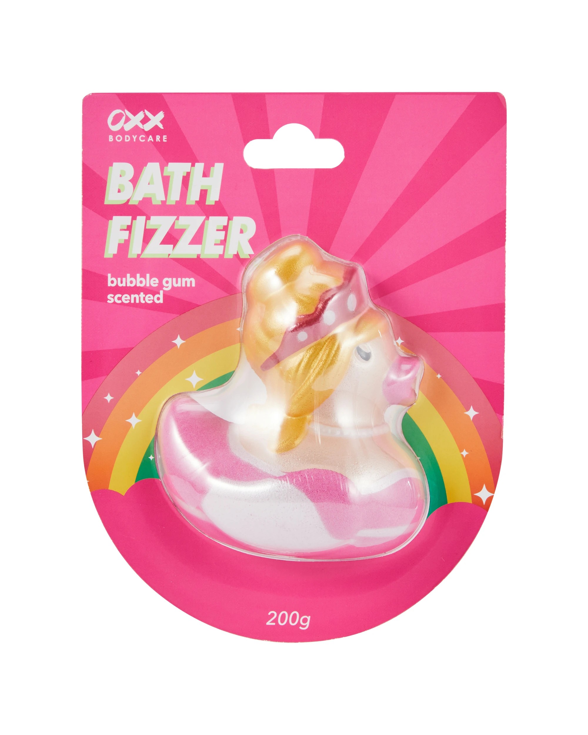 1 OXX Bodycare Bath Fizzer 200g - Bubblegum Scented, 1 of 5