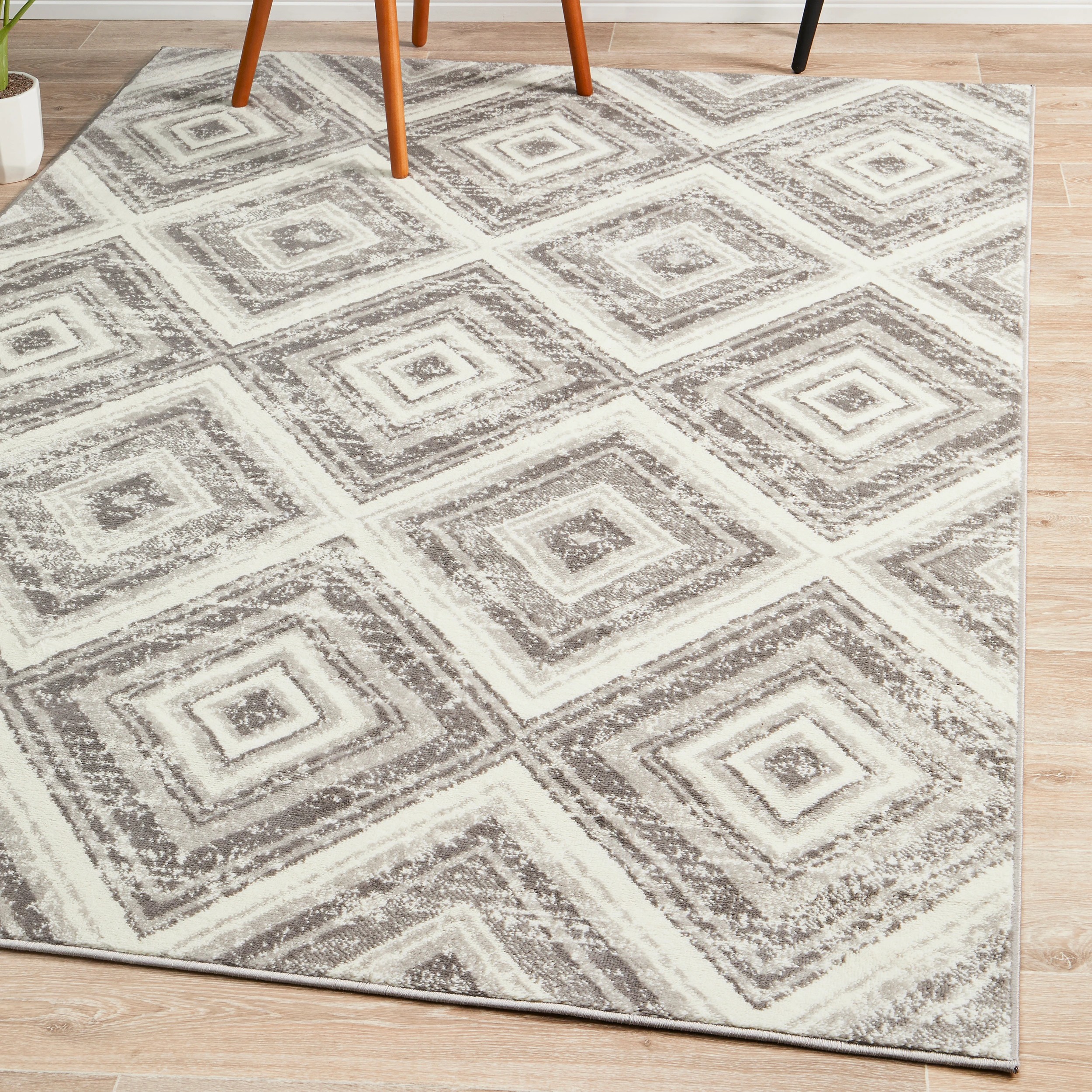 7 Common Ground Rugs Linea 616 330x240cm - Extra Large Floor Rug - Silver, 7 of 7