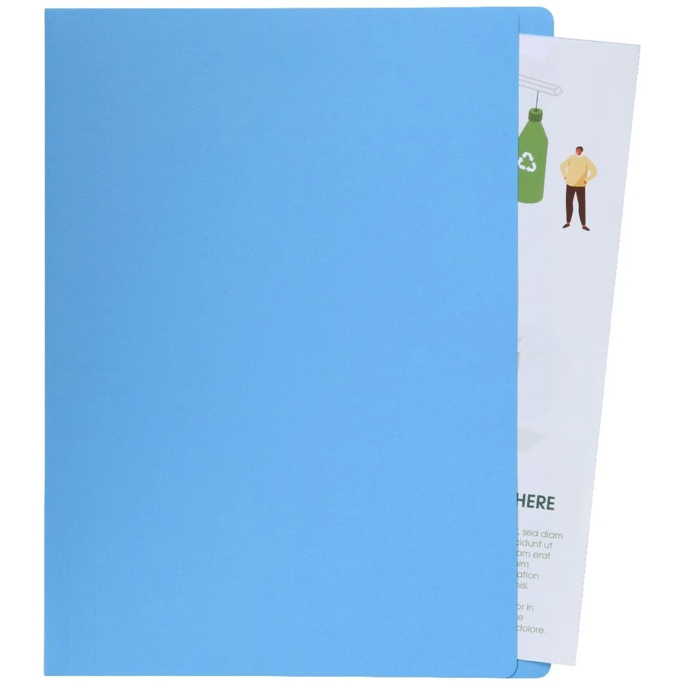 3 J.Burrows A4 Manila Folder Blue 25 Pack, 3 of 4