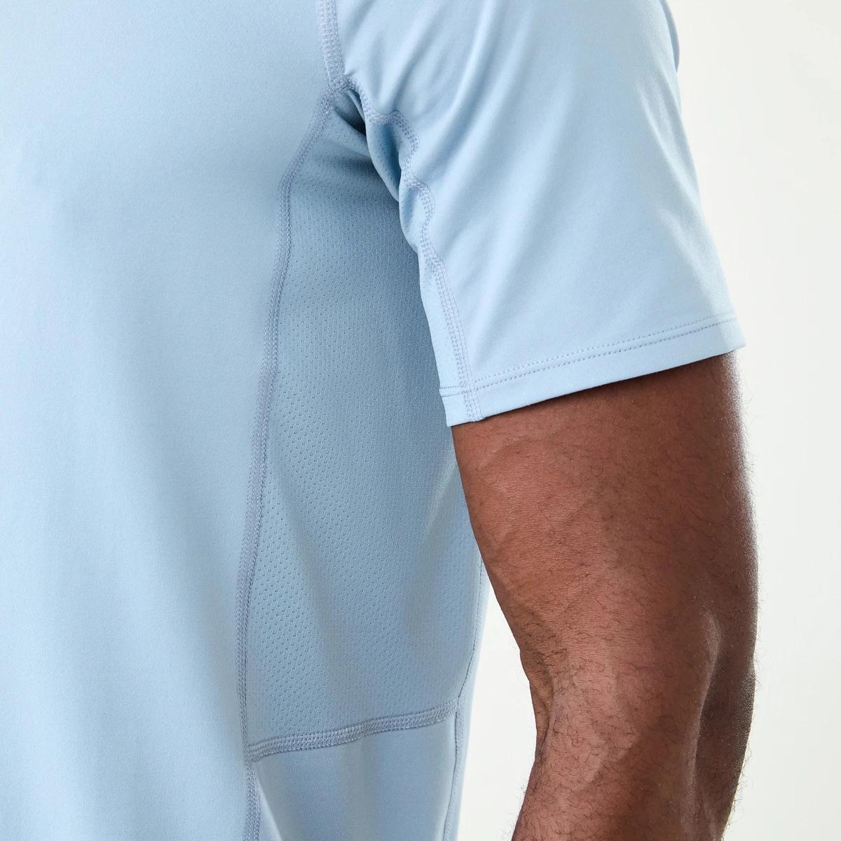 6 Active Mens Soft Touch T-shirt Blu Ash, 6 of 7