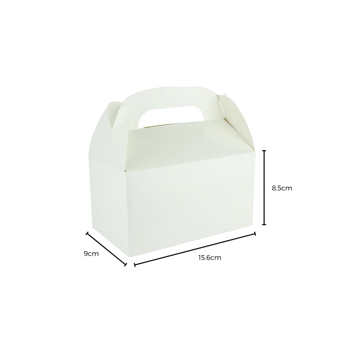 2 Party Maker White Lolly/Treat Boxes with Handle Pack of 6, 2 of 2