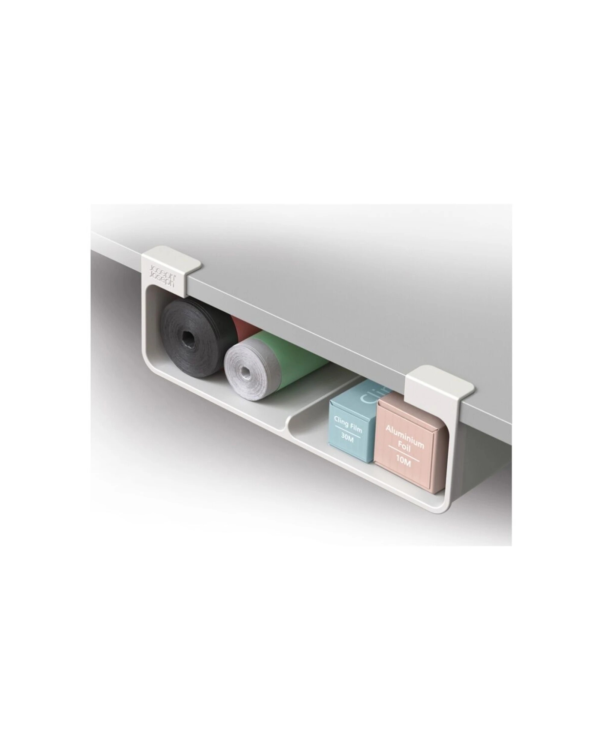 4 Joseph Joseph CupboardStore Under Shelf Foil Bag Kitchen Organiser Large Stone - Natural, 4 of 7