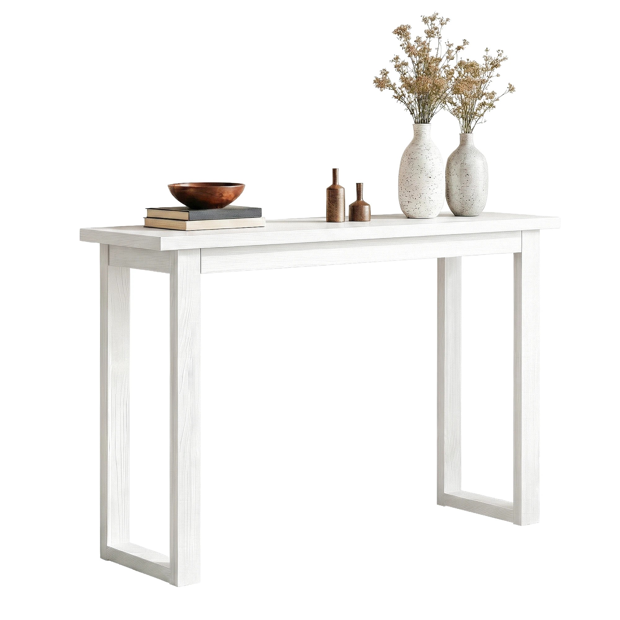 1 Artiss Console Table 110CM - White, 1 of 3