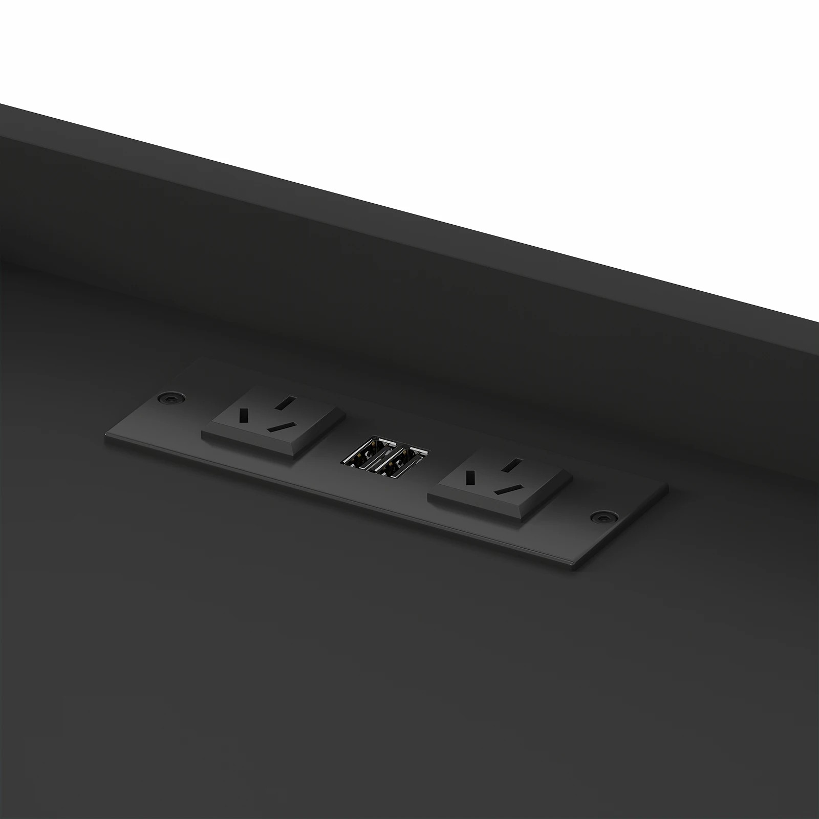 5 Advwin Bedside Table with Charging Station Led Lights 2 Drawers Open Shelves - Black, 5 of 7