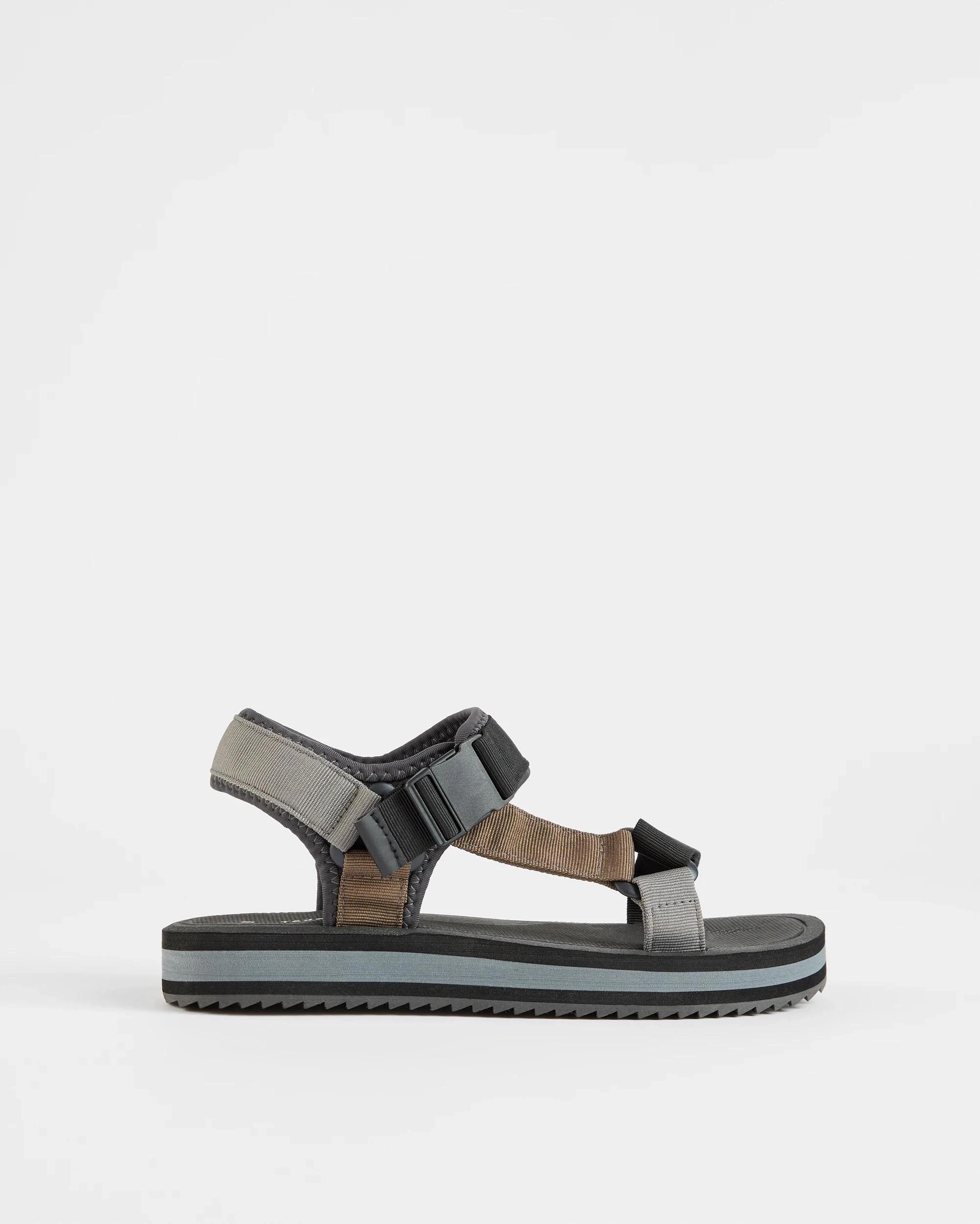 1 Target Man Mens Adjustable Sandal BLACK, 1 of 3