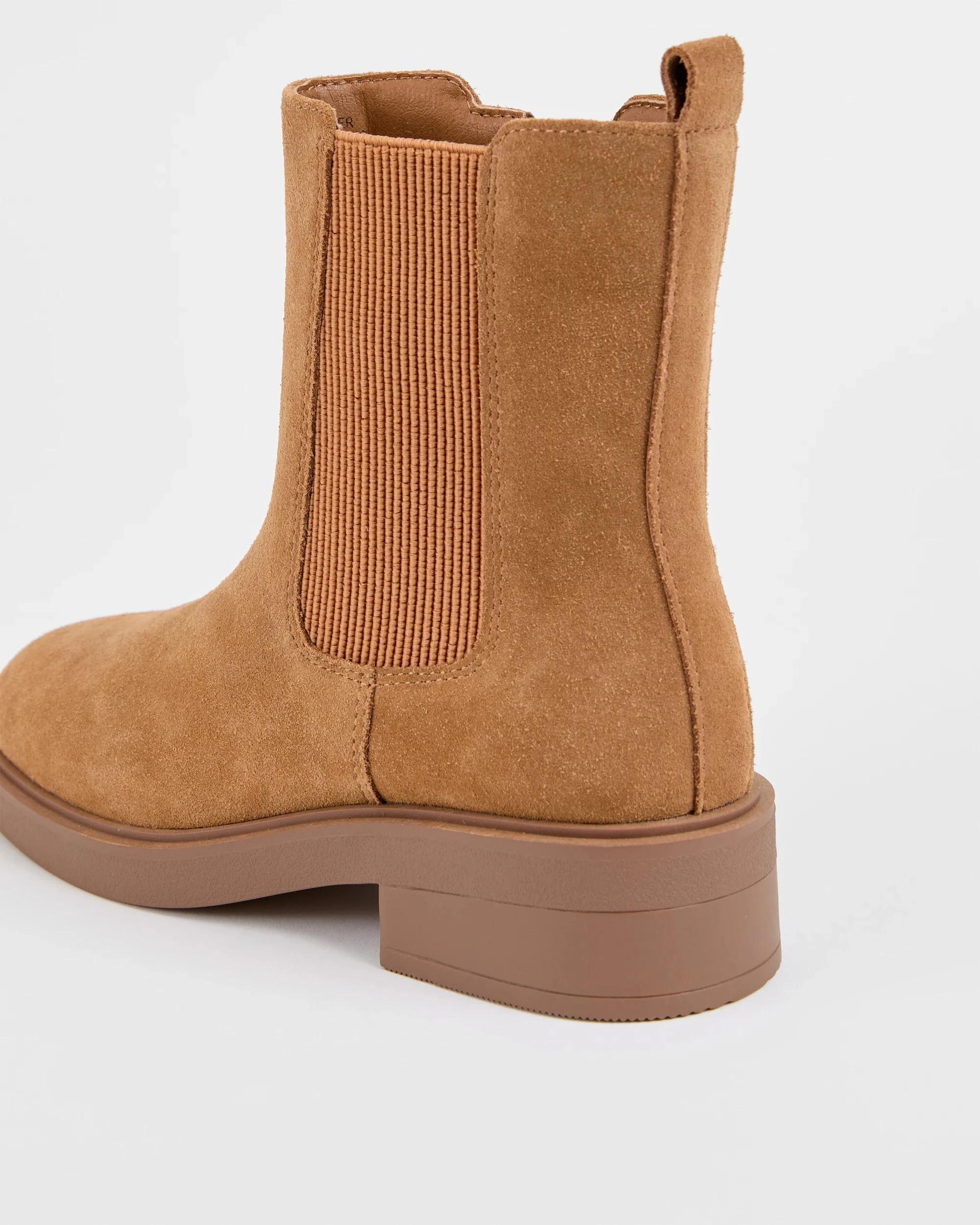 3 Target Woman Genuine Leather and Suede Chelsea Boots - Coria CHESTNUT SUEDE, 3 of 3