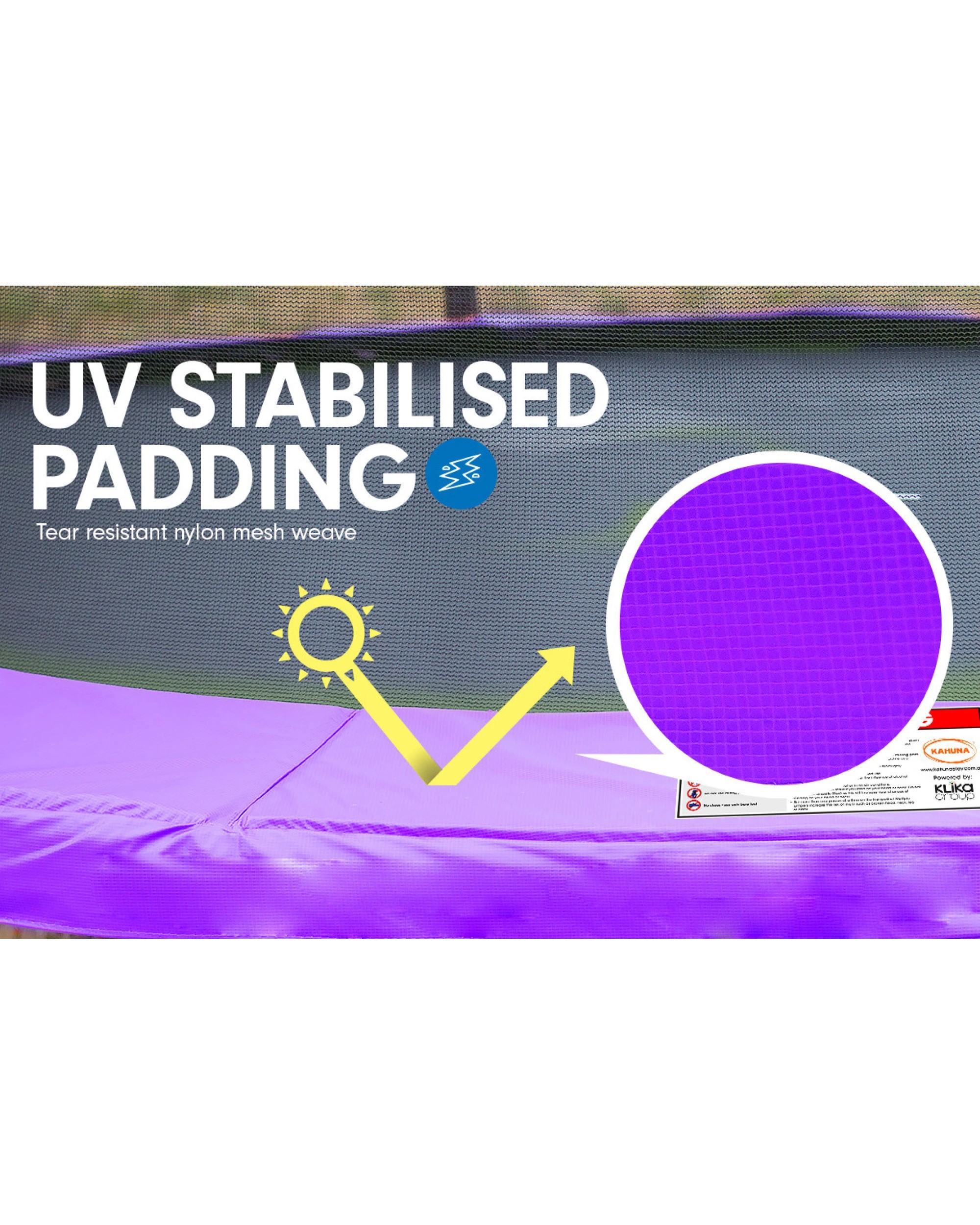 3 Kahuna Trampoline 8 Ft Round Outdoor - Purple, 3 of 6