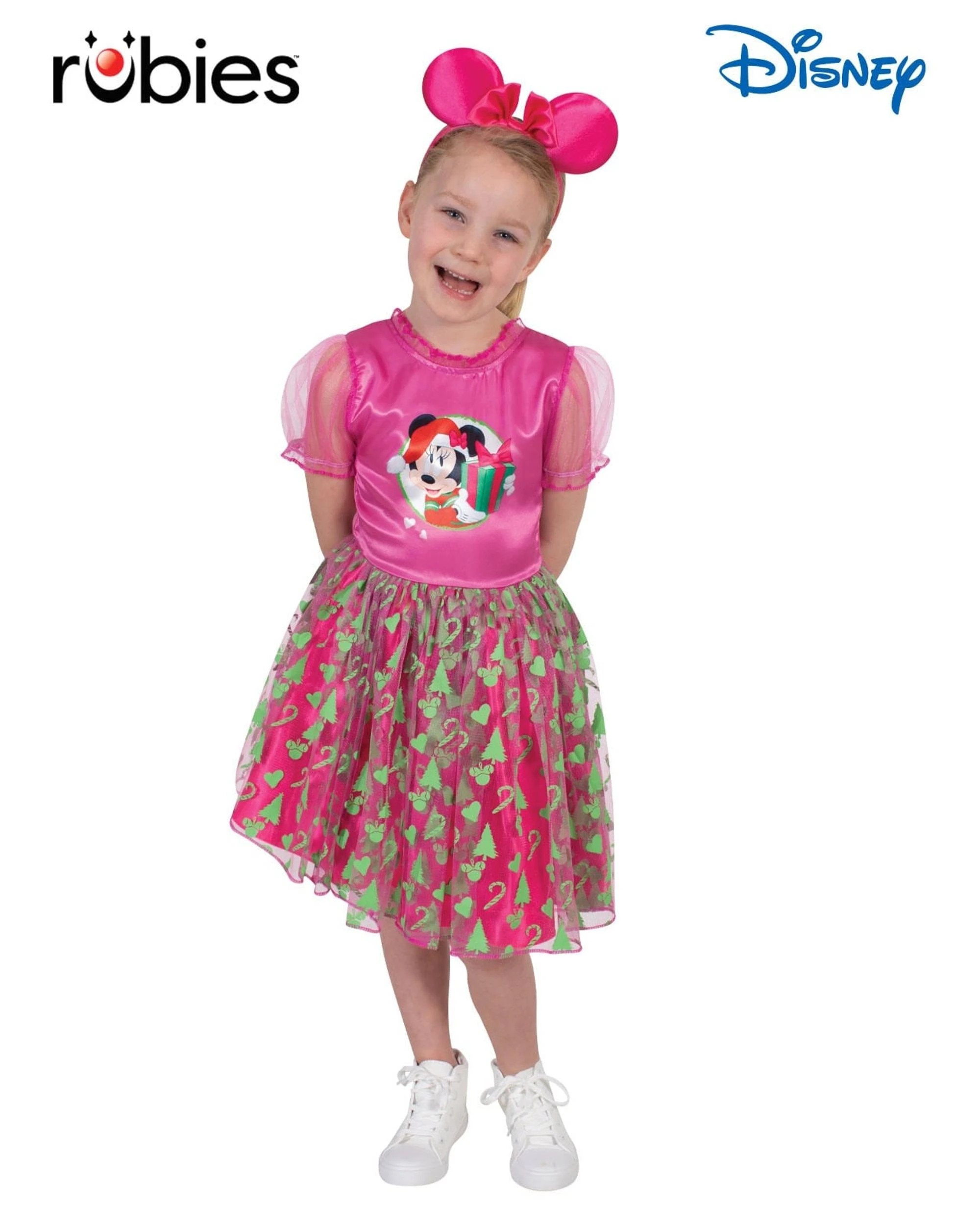 2 Disney Minnie Mouse Christmas Tutu Costume Size 4-6 Years, 2 of 4