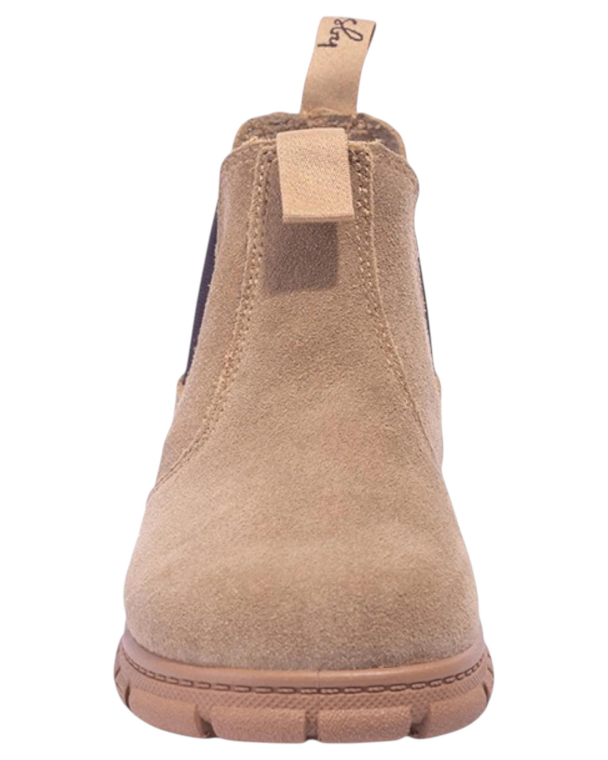 4 Grosby Ranch Junior Boys Boots School Leather Slip On Shoes - Wheat WHEAT, 4 of 4