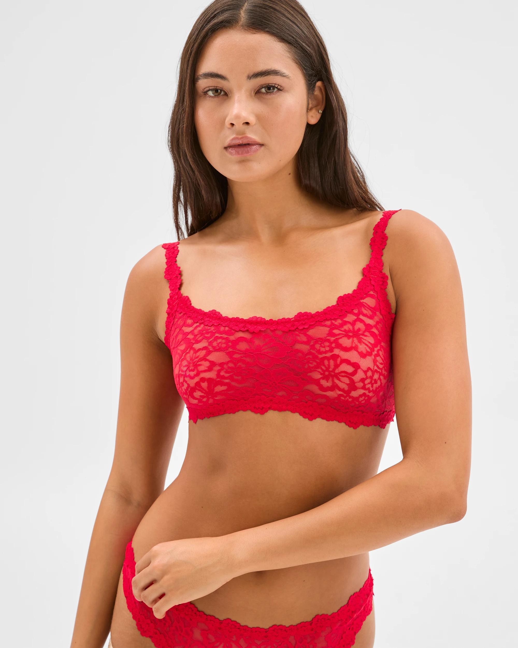 4 Womens Icons Lacies Scoop Crop Top - Bonds ENGINE ROOM RED, 4 of 5