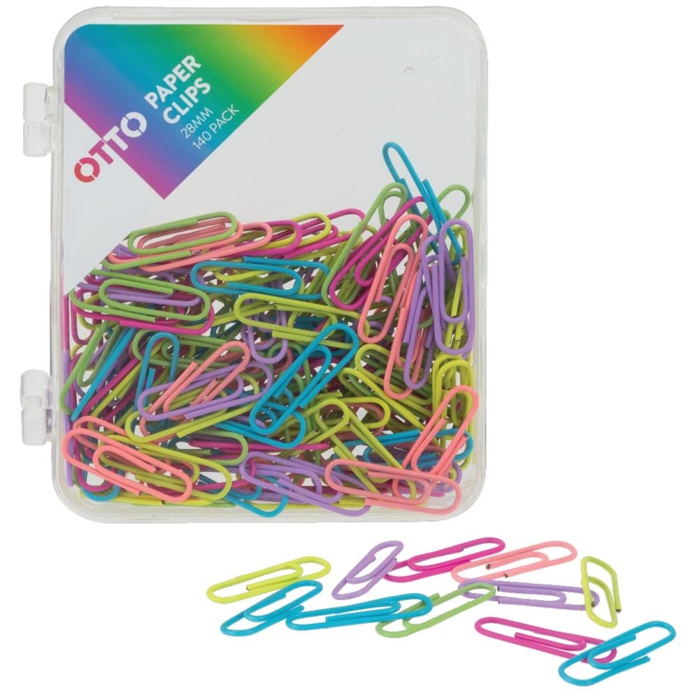 2 Otto Paper Clips 28mm Assorted 140 Pack, 2 of 3