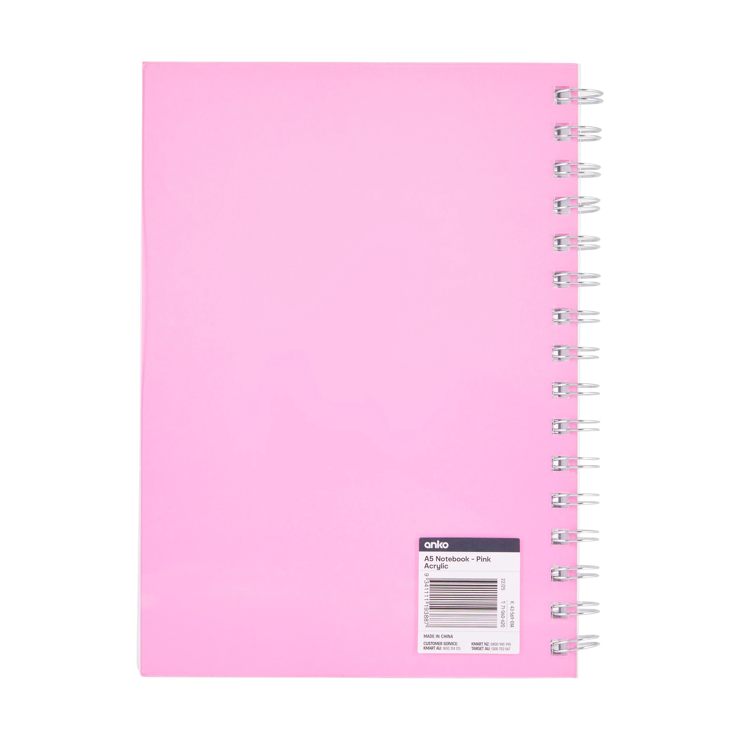 4 A5 Notebook - Pink, Acrylic, 4 of 4