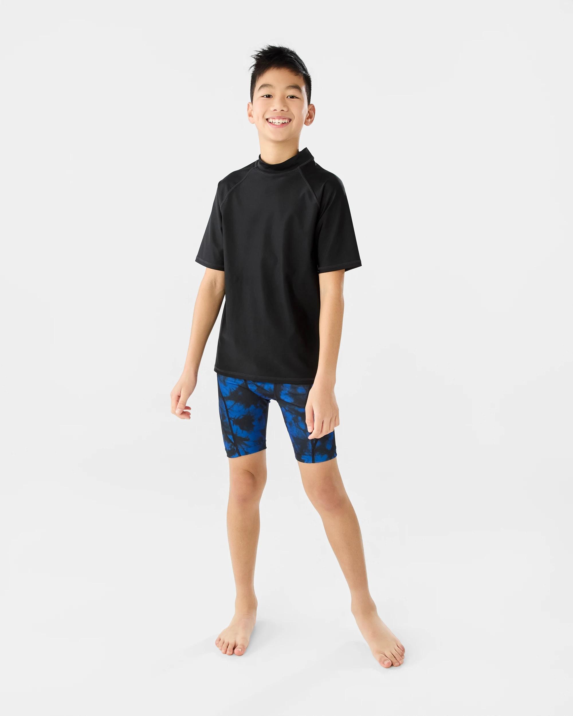 5 Short Sleeve Basic Rash Vest Black, 5 of 6