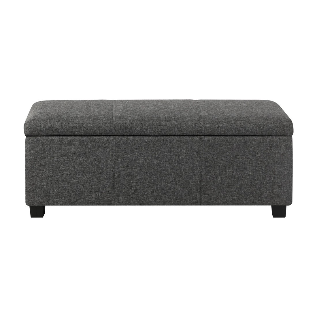 7 Oikiture Storage Ottoman Blanket Box Linen Fabric Arm Foot Stool Couch Large
 - Grey, 7 of 10