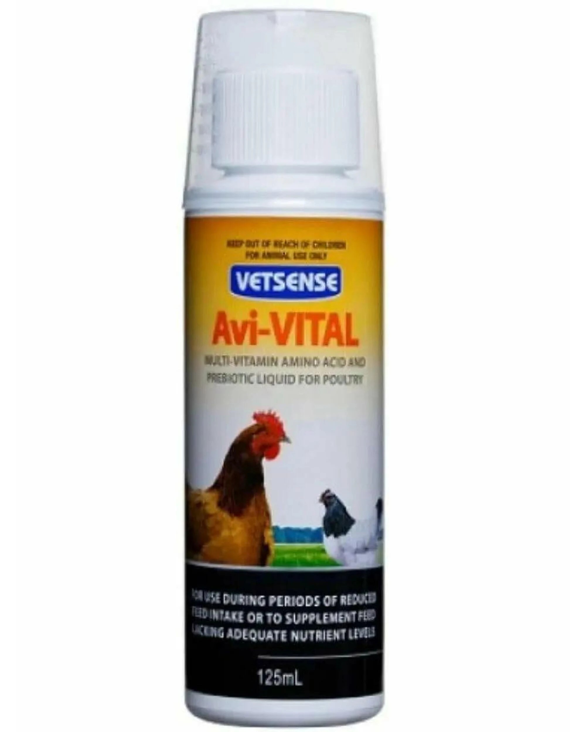1 Vetsense Avi-Vital Vitamin Poultry Amino Acid Supplement 125ml, 1 of 1