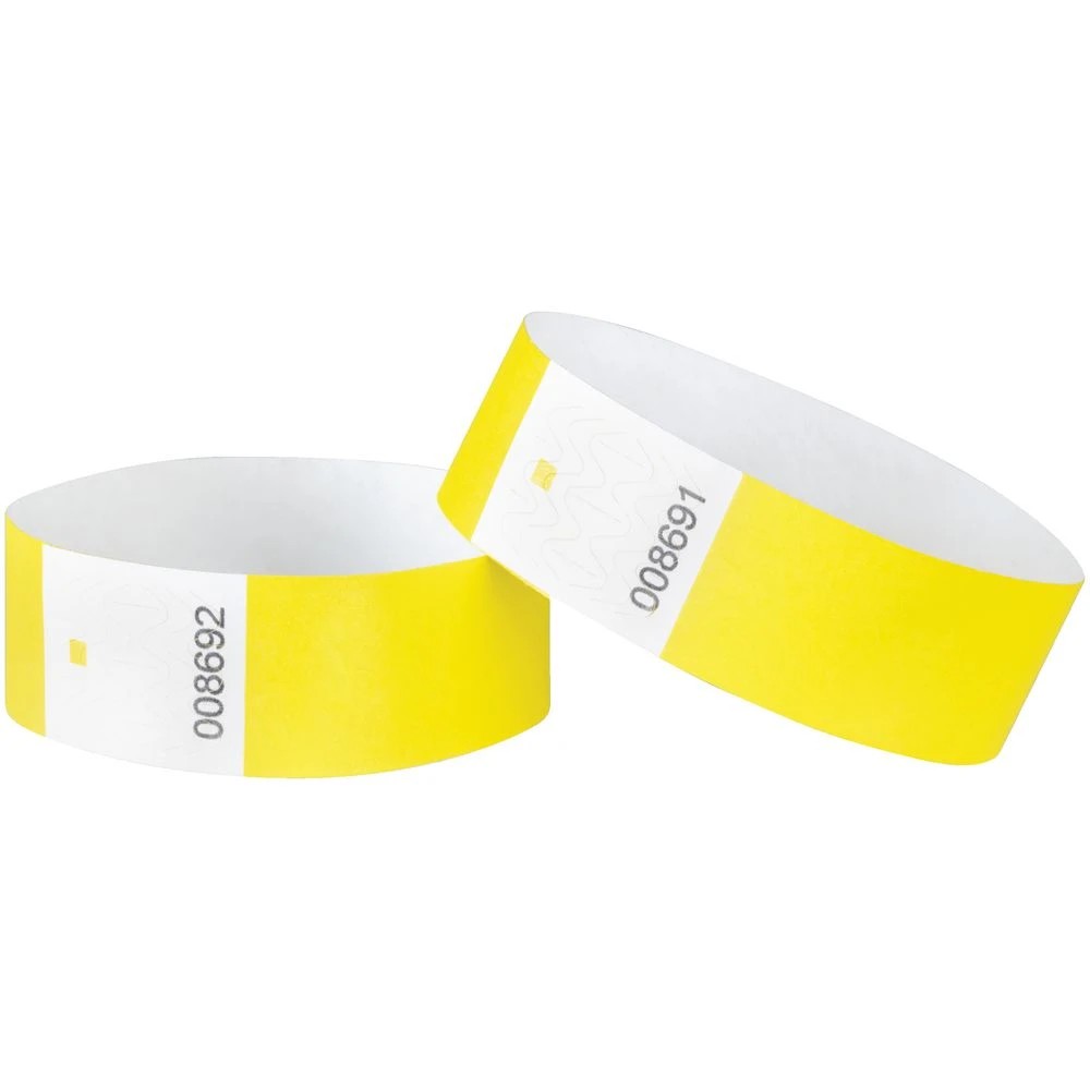 2 J.Burrows Wristbands Yellow 10 Pack, 2 of 2