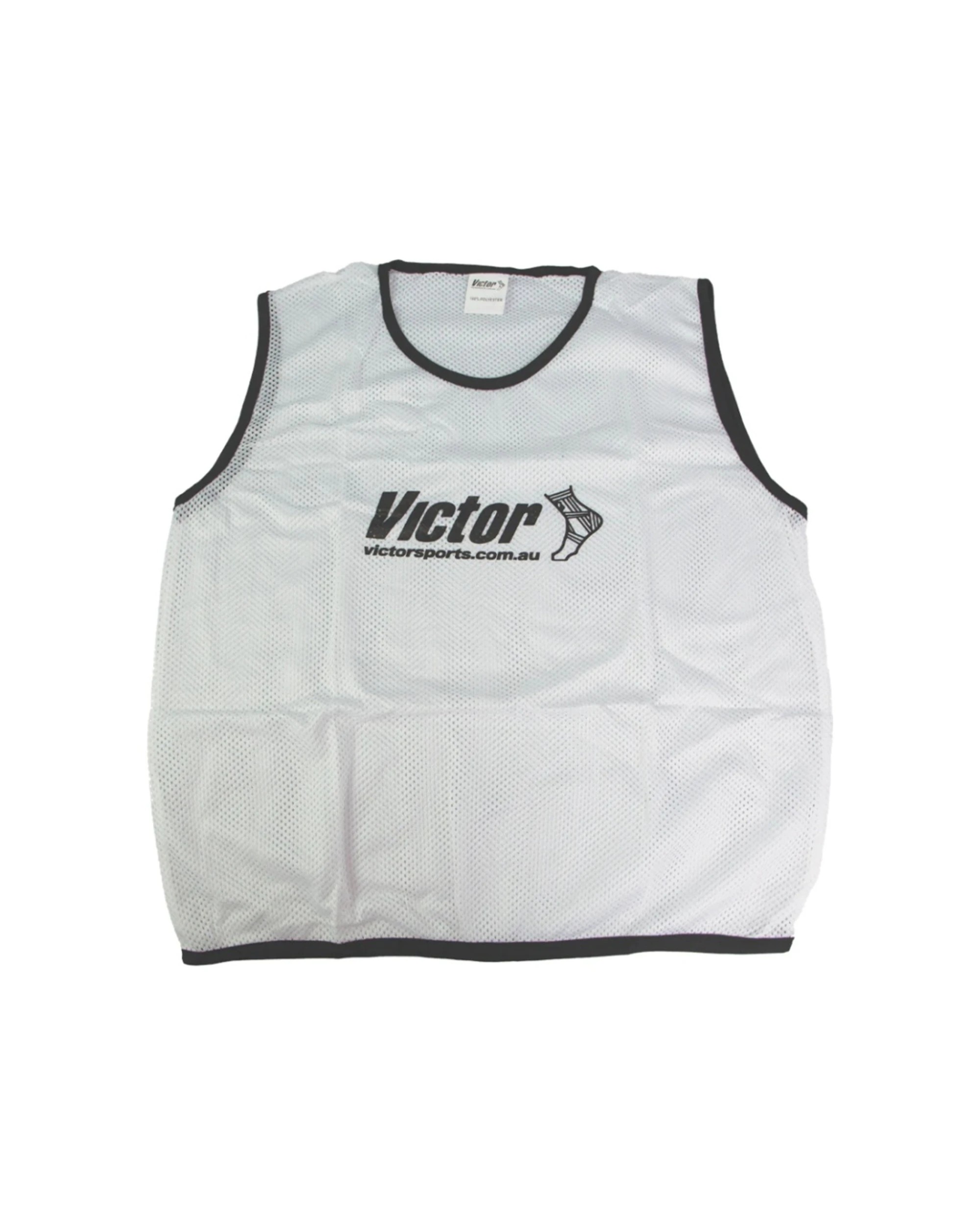1 Victor Sports Lightweight Fitness Training Vest Mesh Breathable Small - White, 1 of 2