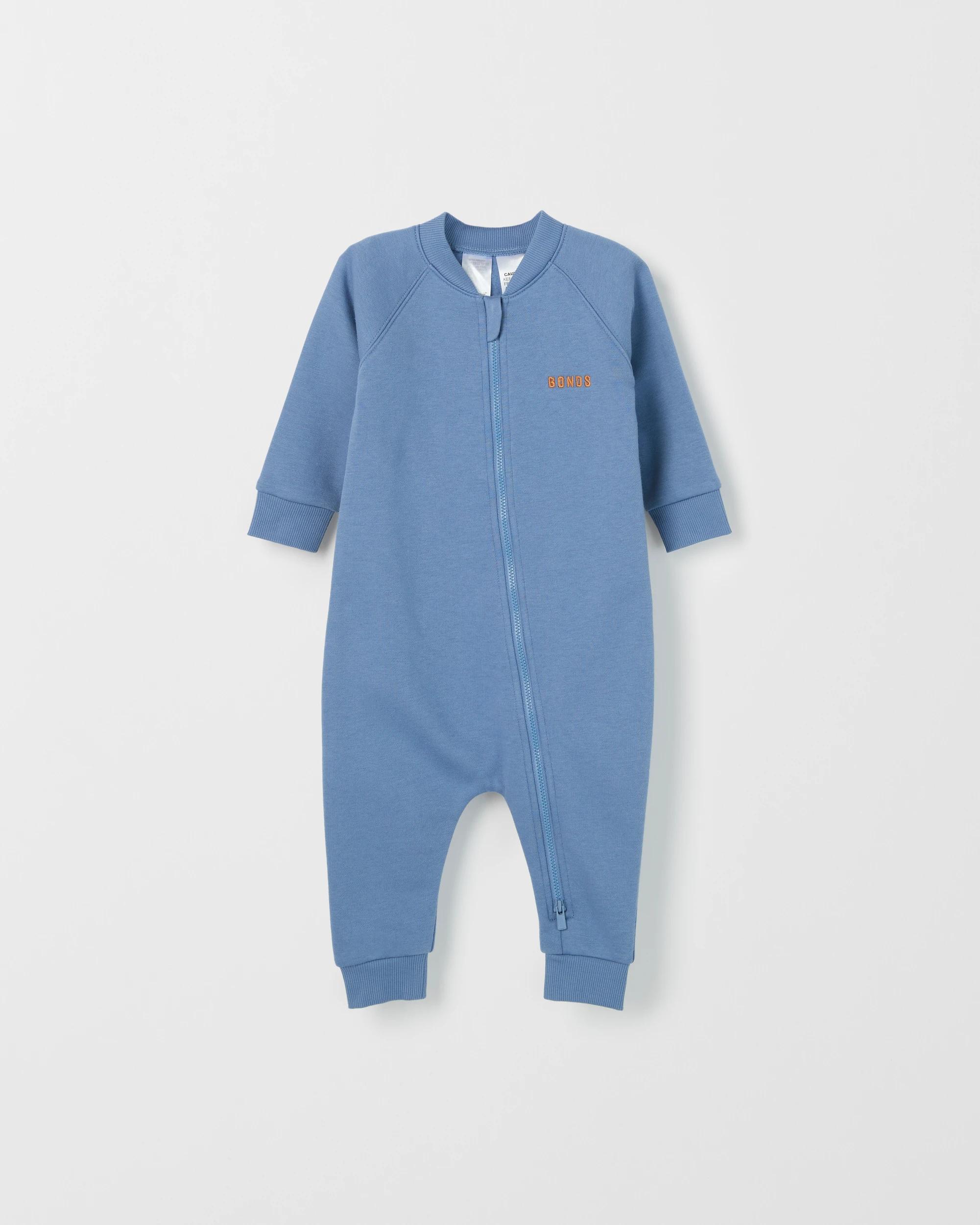 4 Bonds Baby Everyday Fleece Zip Coverall AMALFI COAST, 4 of 5