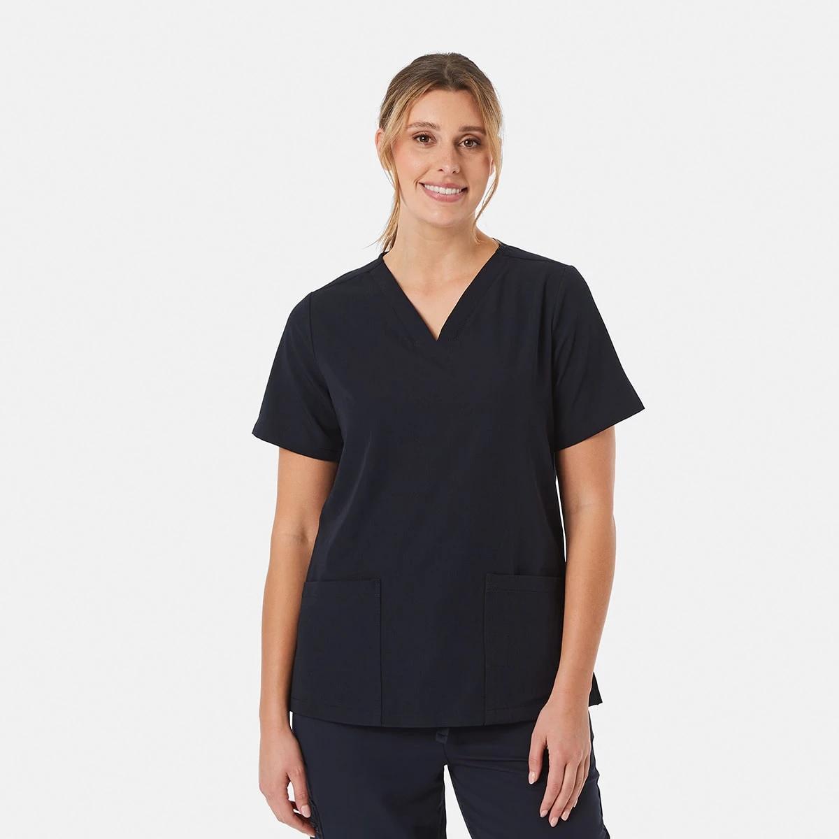 1 Work Short Sleeve Scrub Top PARISIAN NIGHT, 1 of 5