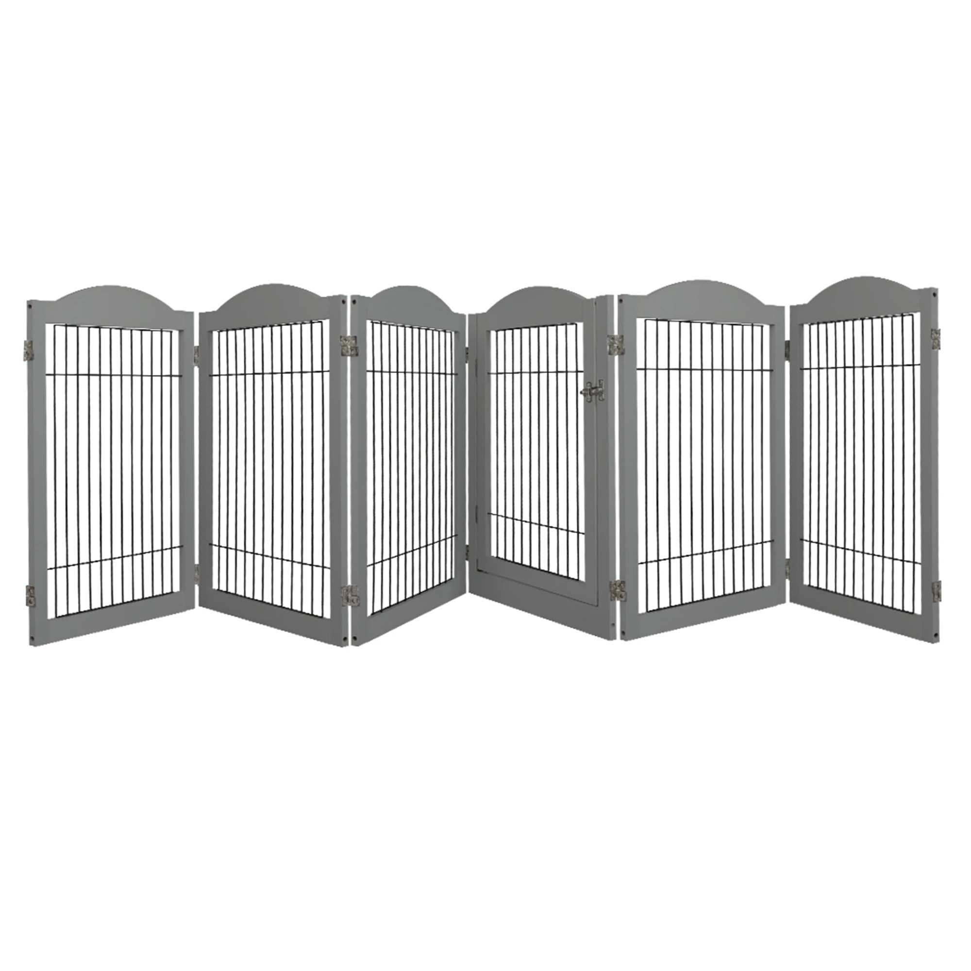 1 Pawz 6 Panels Pet Playpen - Grey, 1 of 6