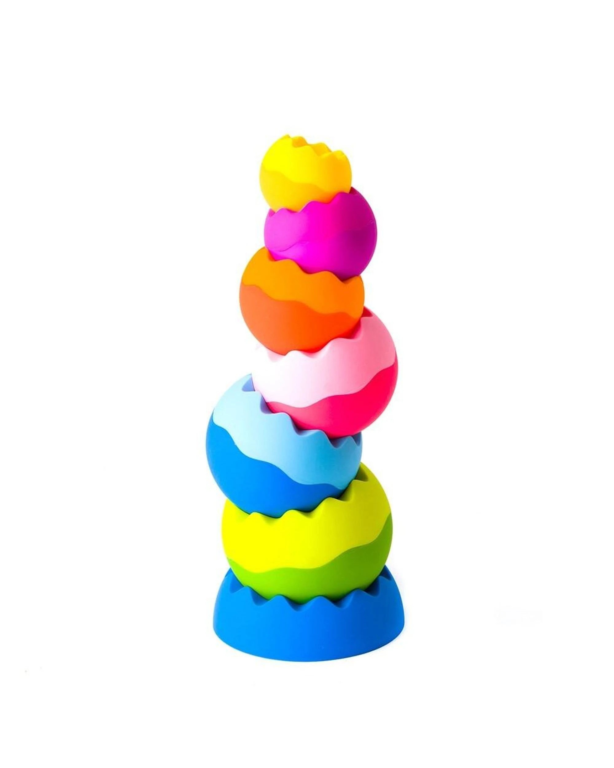 1 Fat Brain Toy Co Tobbles Neo Stackable  Stacking Toy 6m  4y FA0701, 1 of 5