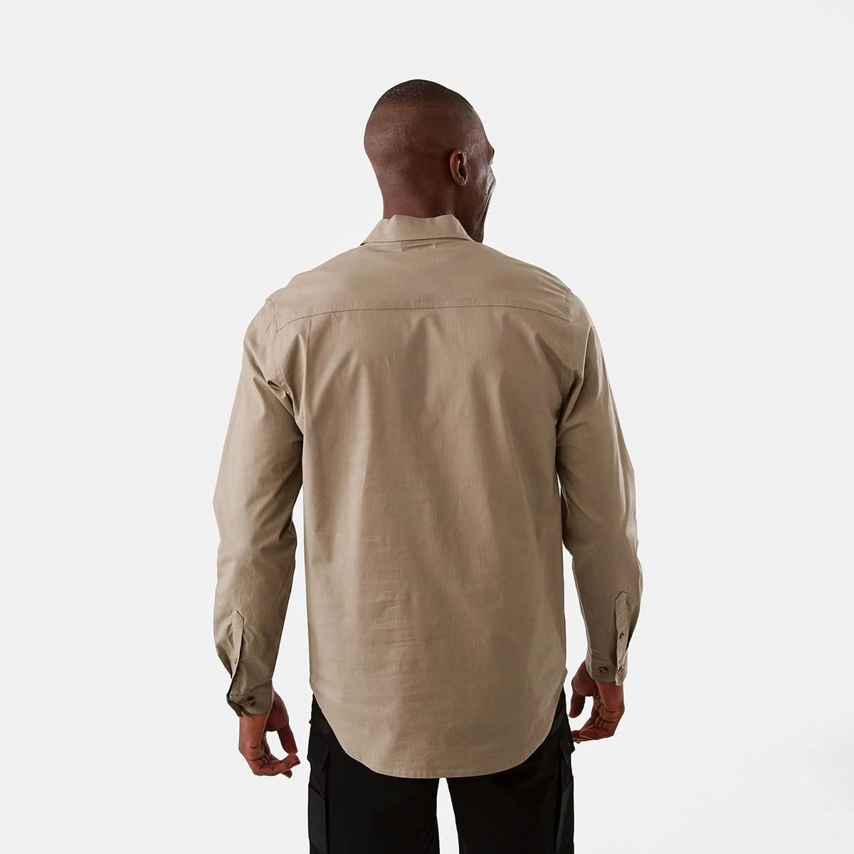 3 Workwear Long Sleeve Shirt Wet Sand, 3 of 8