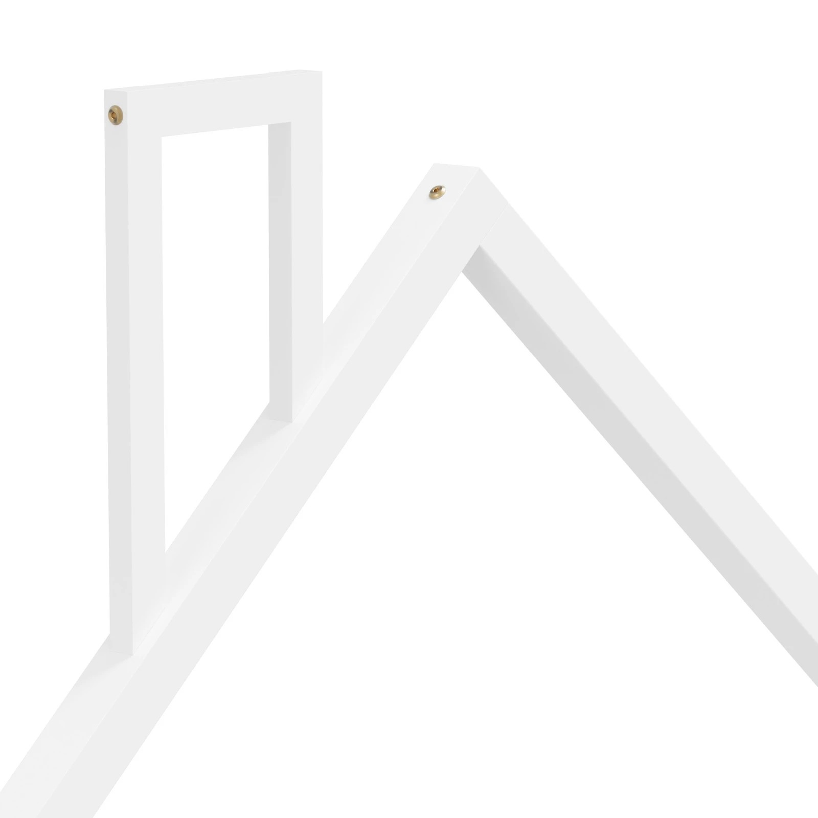 10 Oikiture Wooden Kids Bed Chimney Wooden King Single - White, 10 of 10