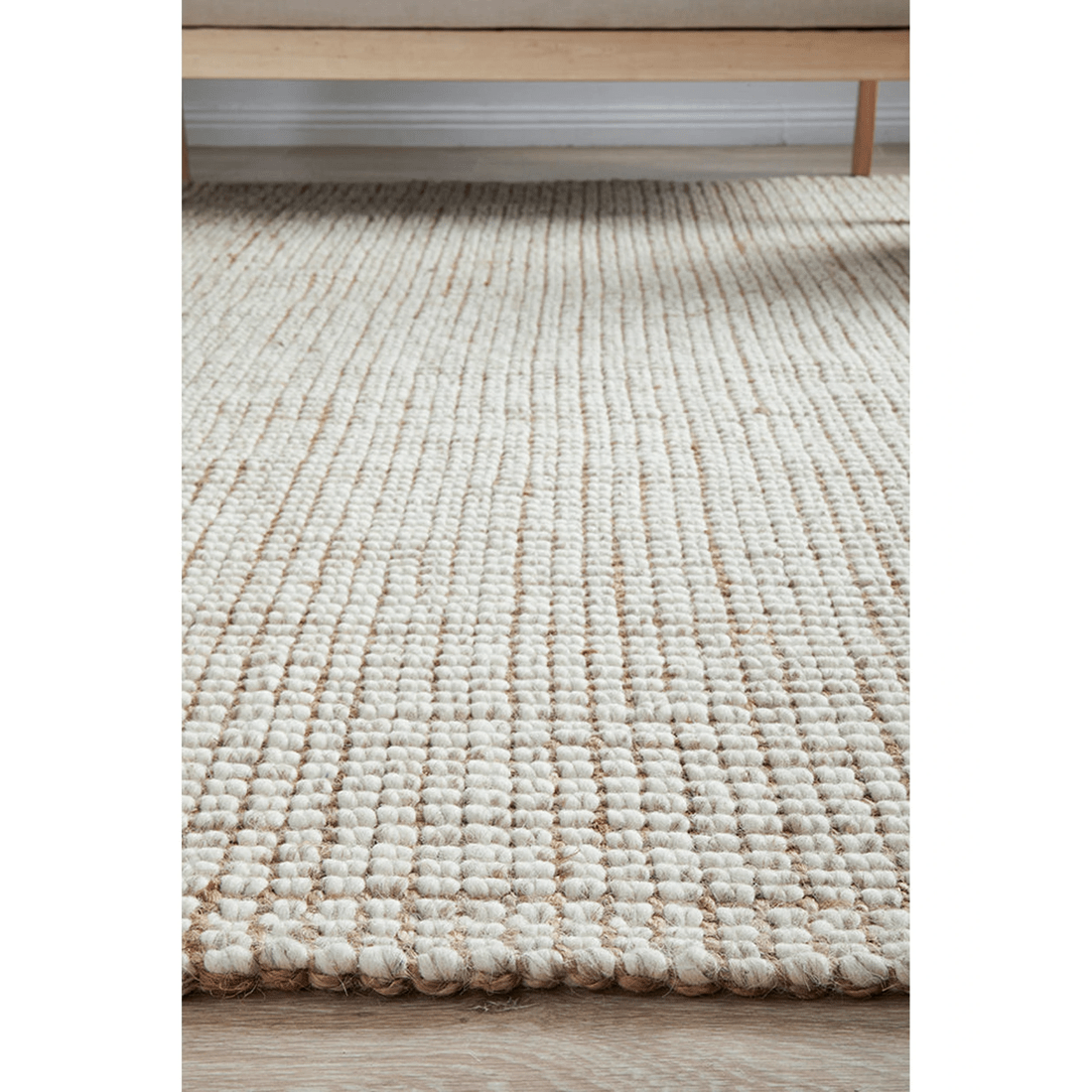 4 RUG CULTURE Arabella Natural Runner Rug — 70% wool 30% jute, 20mm pile - Beige, 4 of 5