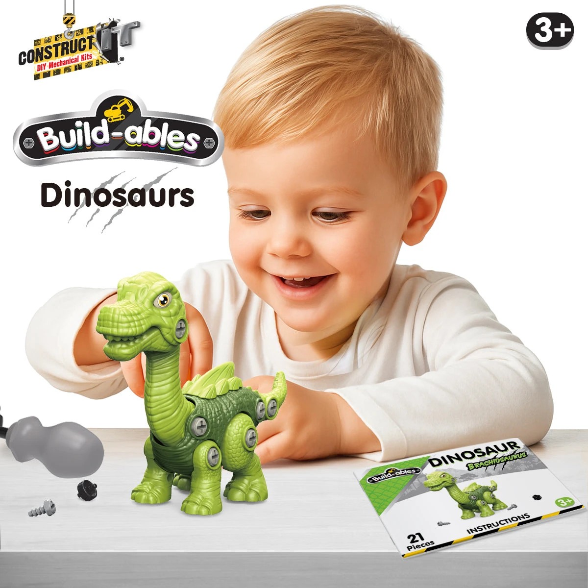 4 Construct-it Build-ables Brachiosaurus, 4 of 6