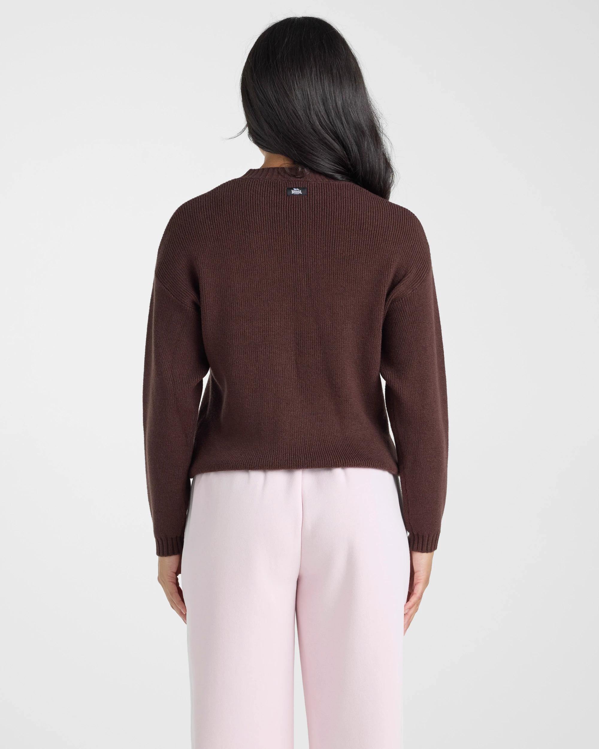 2 Lonsdale London Knit Crew CHOCOLATE, 2 of 4