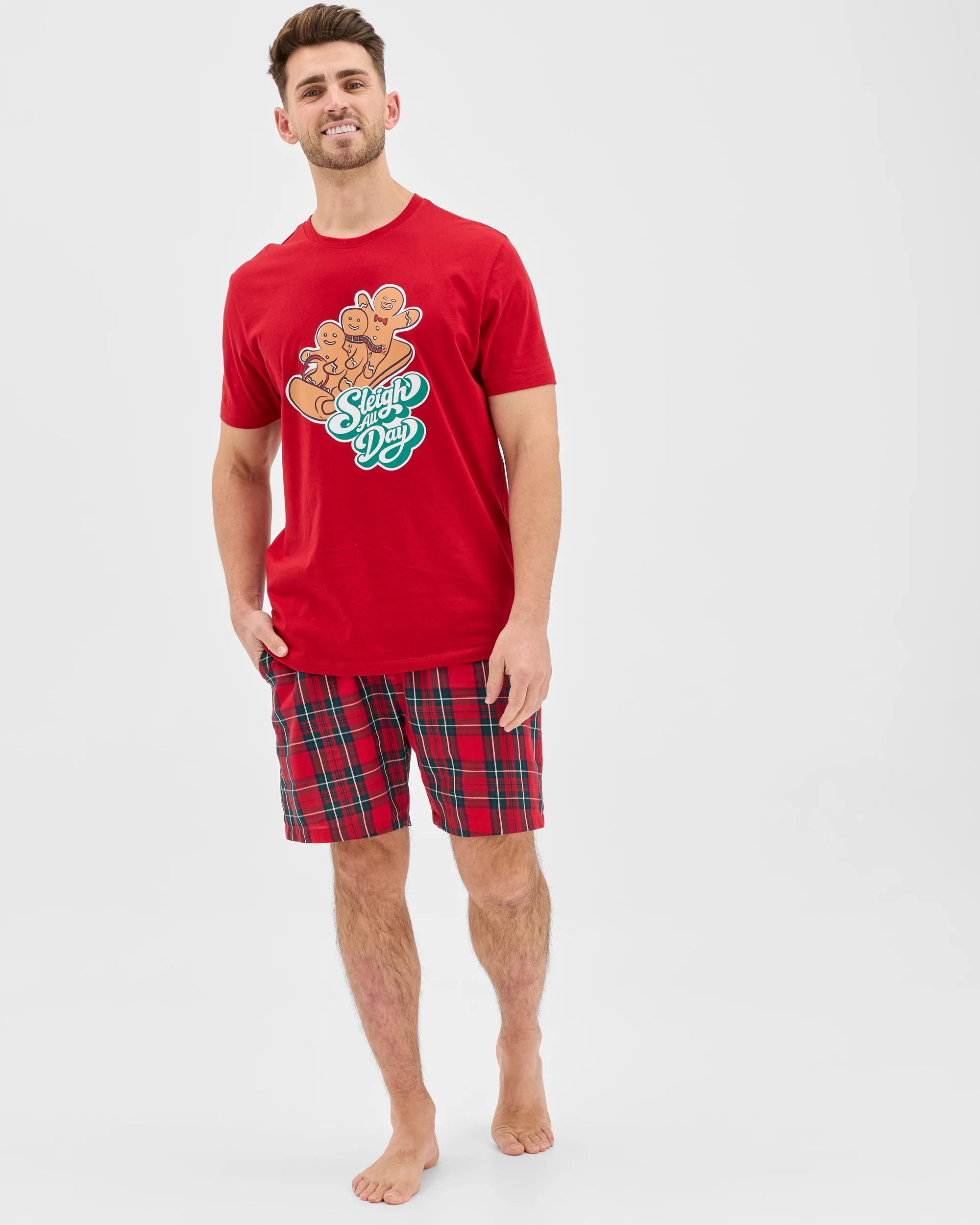 2 Target Man Family Matching Christmas Australian Cotton Mens Pyjama Set - Gingerbread Sleigh All Day GINGERBREAD SLEIGH ALL DAY, 2 of 7
