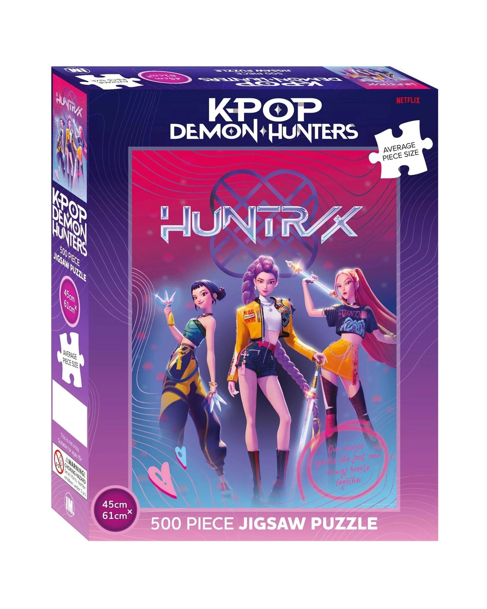 1 Impact Puzzles K-Pop Demon Hunters Huntrix 500 Piece Jigsaw Puzzle, 1 of 2