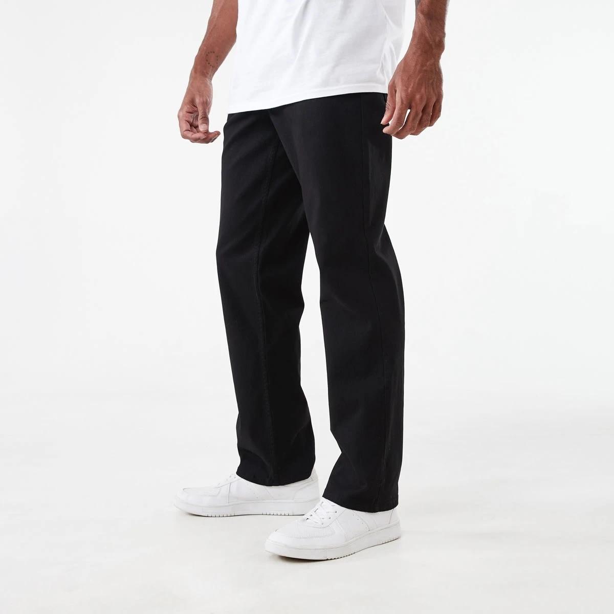 2 Straight Textured Jeans BLACK, 2 of 5