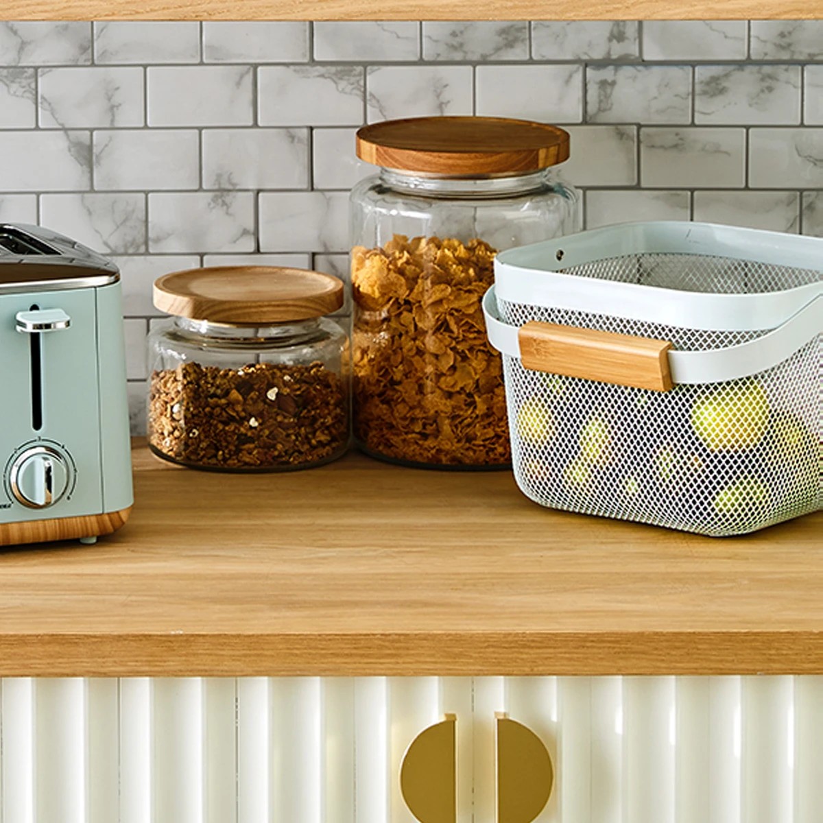 4 3L Glass Jar with Wood Lid, 4 of 5