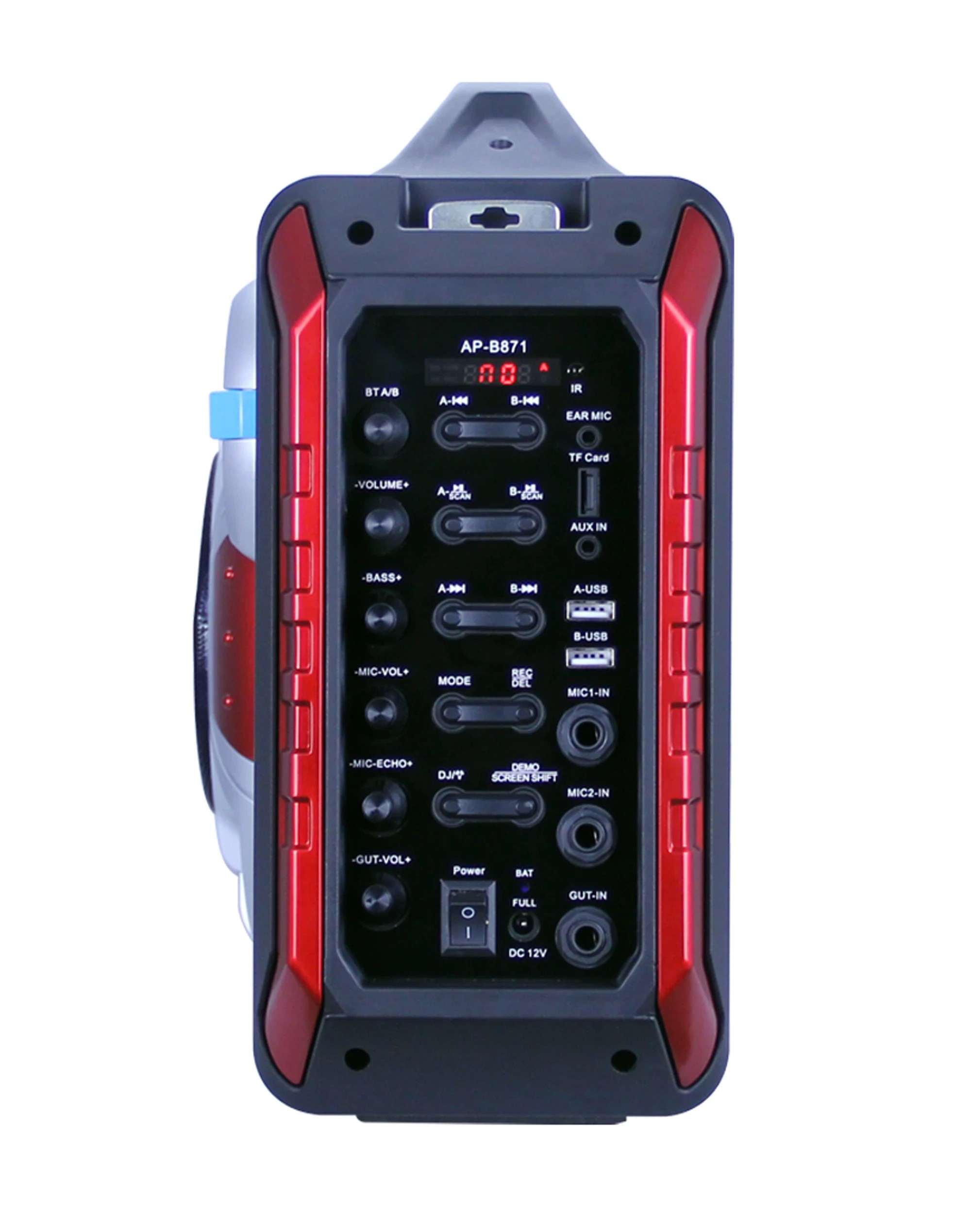 3 TODO Bluetooth Rechargeable karaoke PA Portable Speaker System  Boom Box Dual USB DJ Pa Led Light kit, 3 of 4