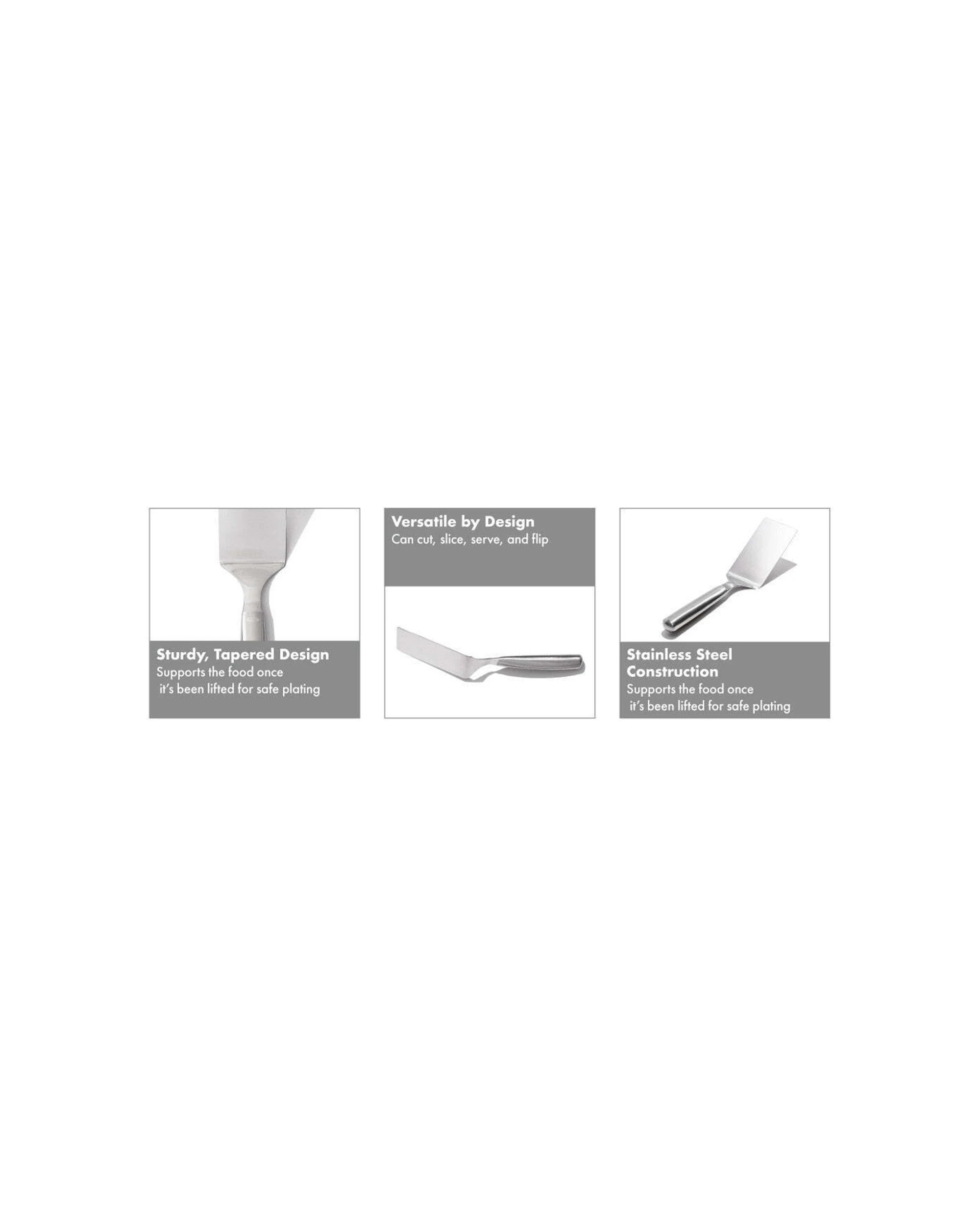 6 Oxo Lasagne Server 27.31cm Stainless Steel Serving Utensil Angled Handle - Silver, 6 of 9