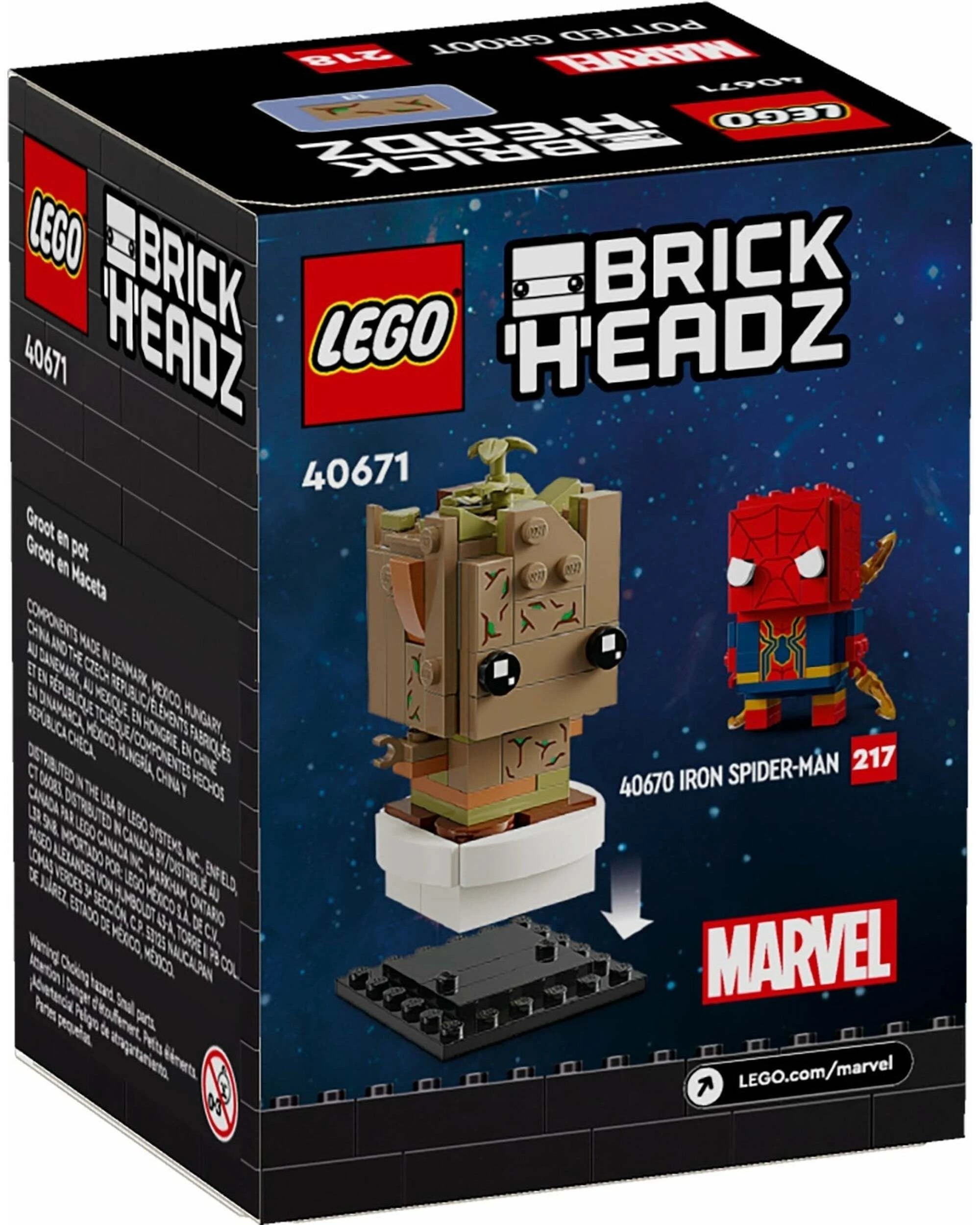 2 LEGO BrickHeadz 40671 Potted Groot, 2 of 4