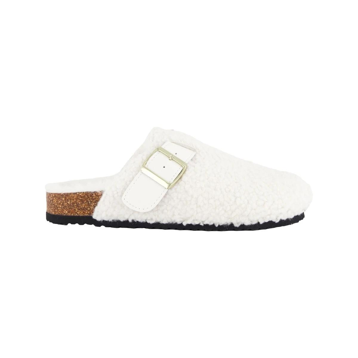 1 Furlined Footbed Clog Slides Snw White, 1 of 3
