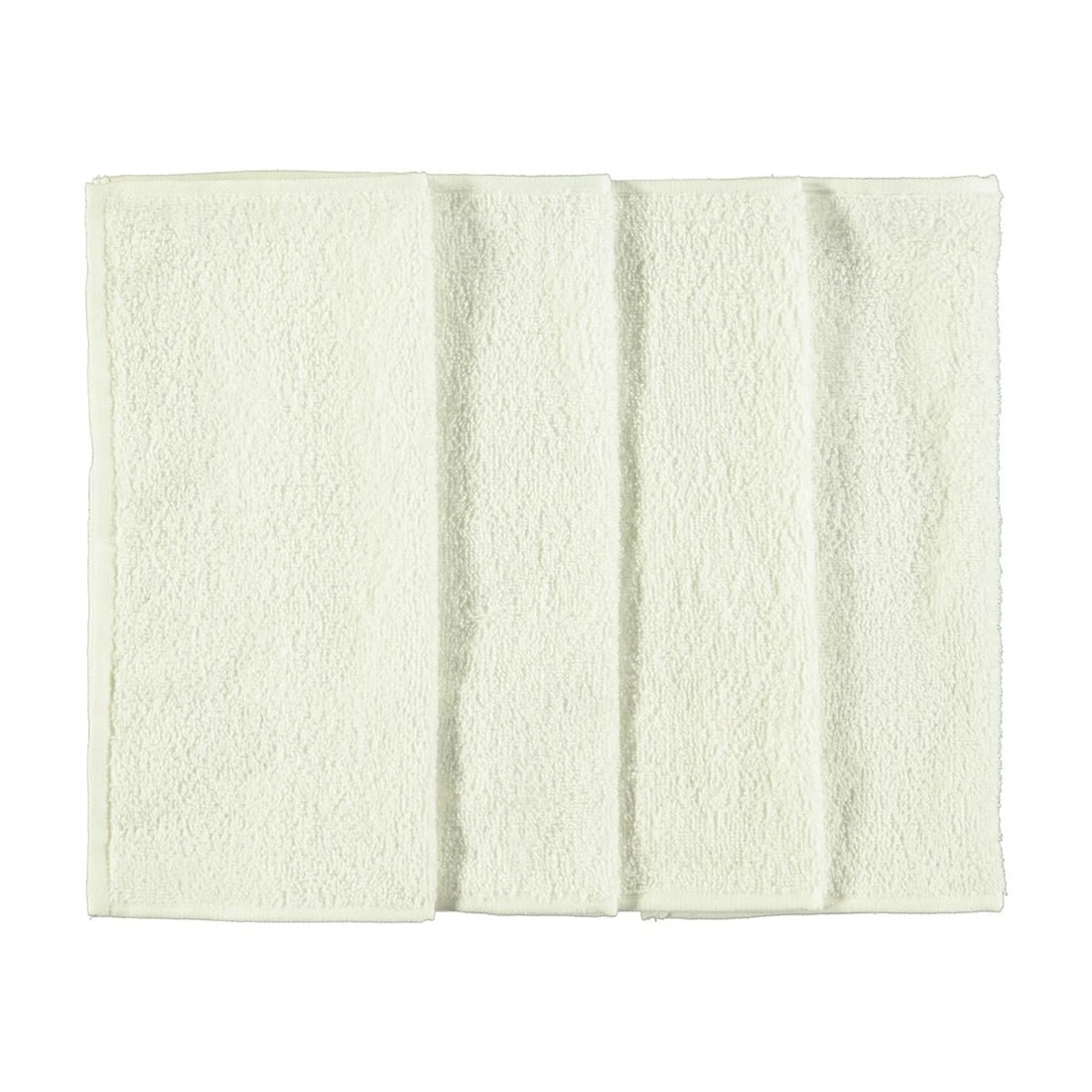 1 4 Pack Madison Cotton Face Washers - White, 1 of 2