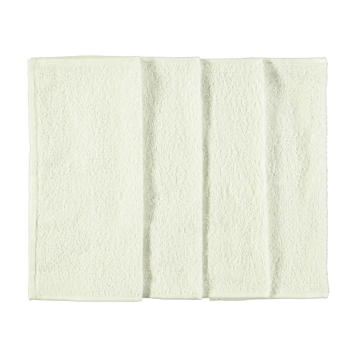 1 4 Pack Madison Cotton Face Washers - White, 1 of 2