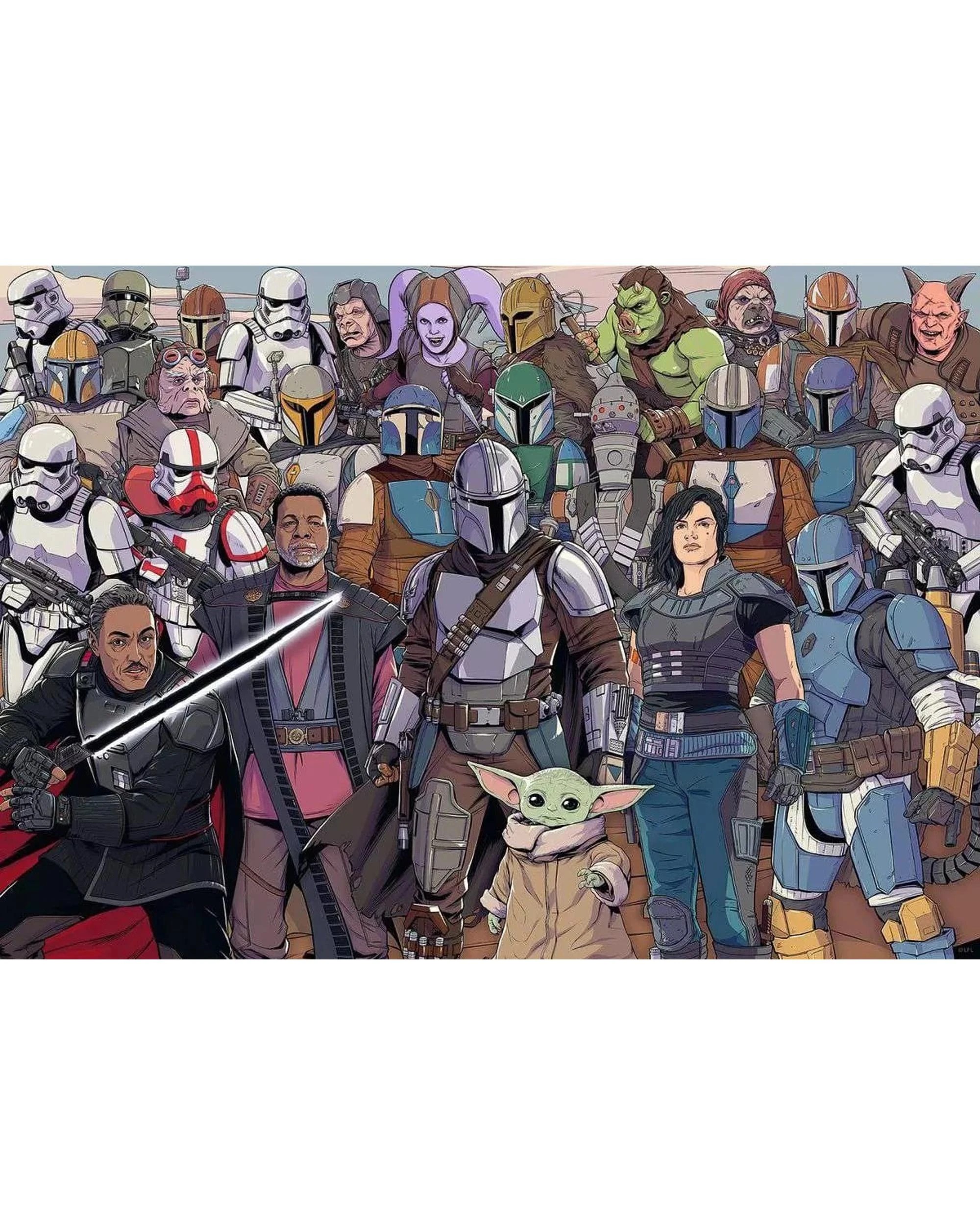 2 Ravensburger Star Wars The Mandalorian Challenge Baby Yoda 1000 Piece Jigsaw Puzzle, 2 of 2