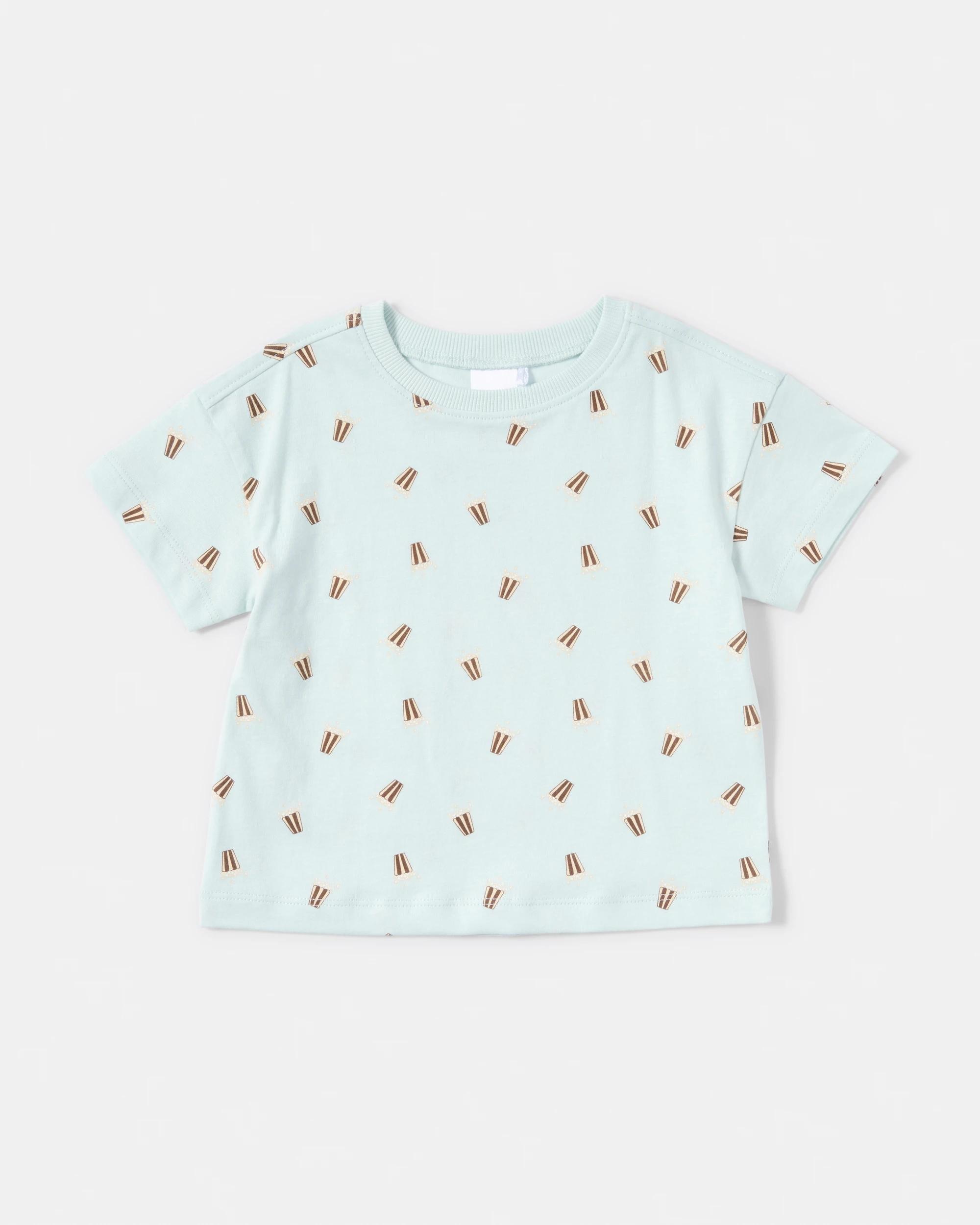 3 3 Pack Short Sleeve Print T-shirt Grn Popcrn, 3 of 8