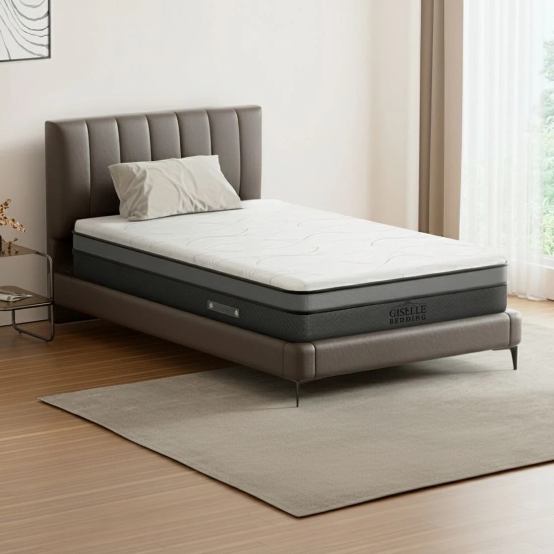 4 Giselle Bedding Memory Foam Mattress Bed Cool Gel Non Spring 25cm Single - Single Bed - Multi, 4 of 7