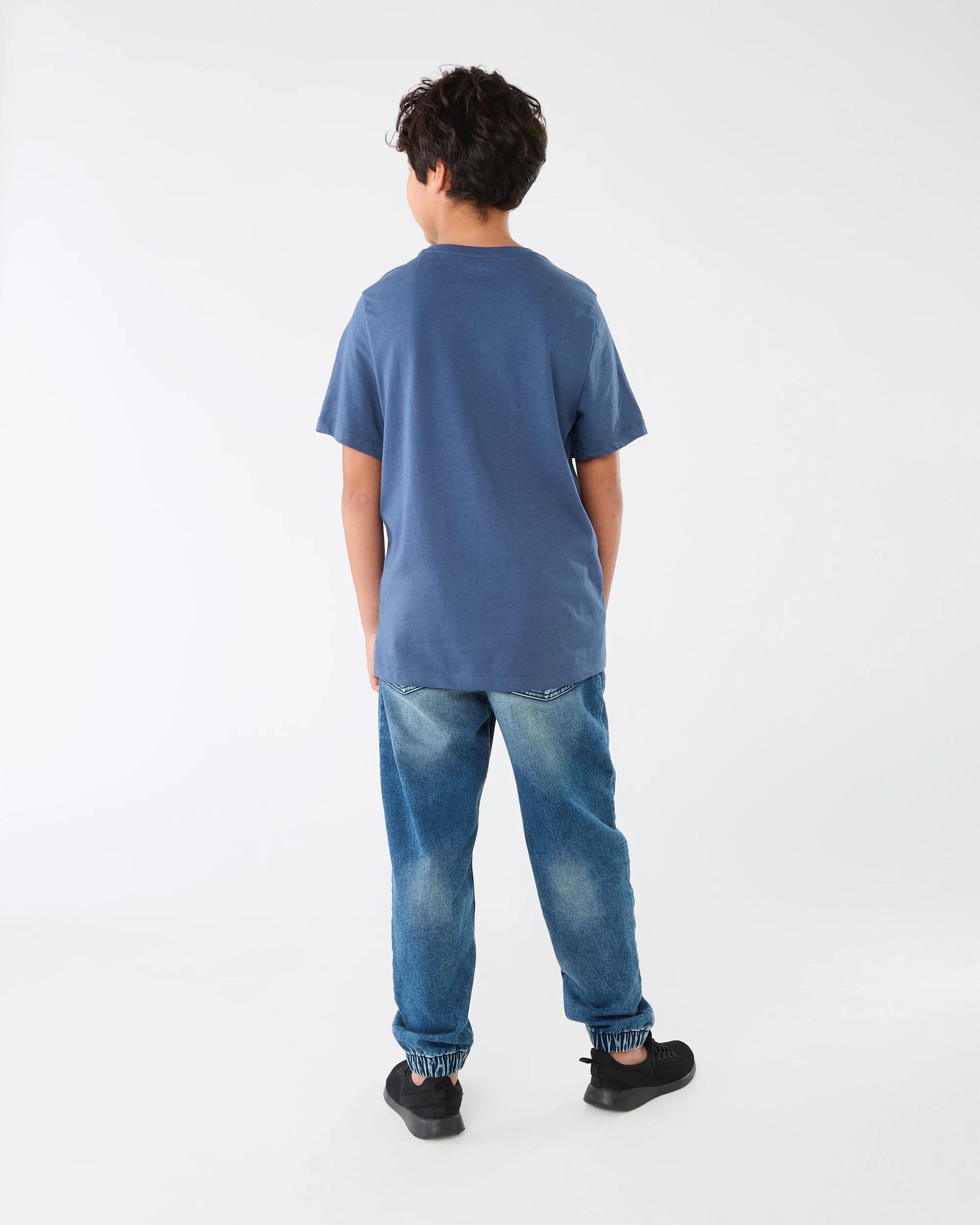 3 Short Sleeve Print T-shirt Blu Varsit, 3 of 8