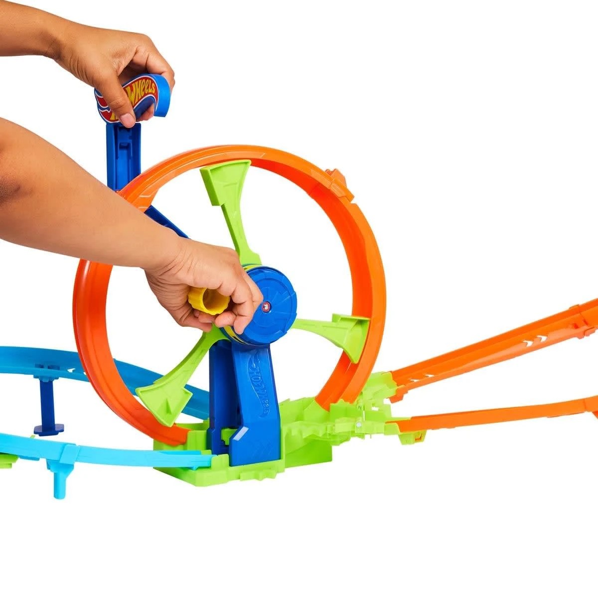4 Hot Wheels Stunt Tracks Rapid Launch & Loop Playset, 4 of 6