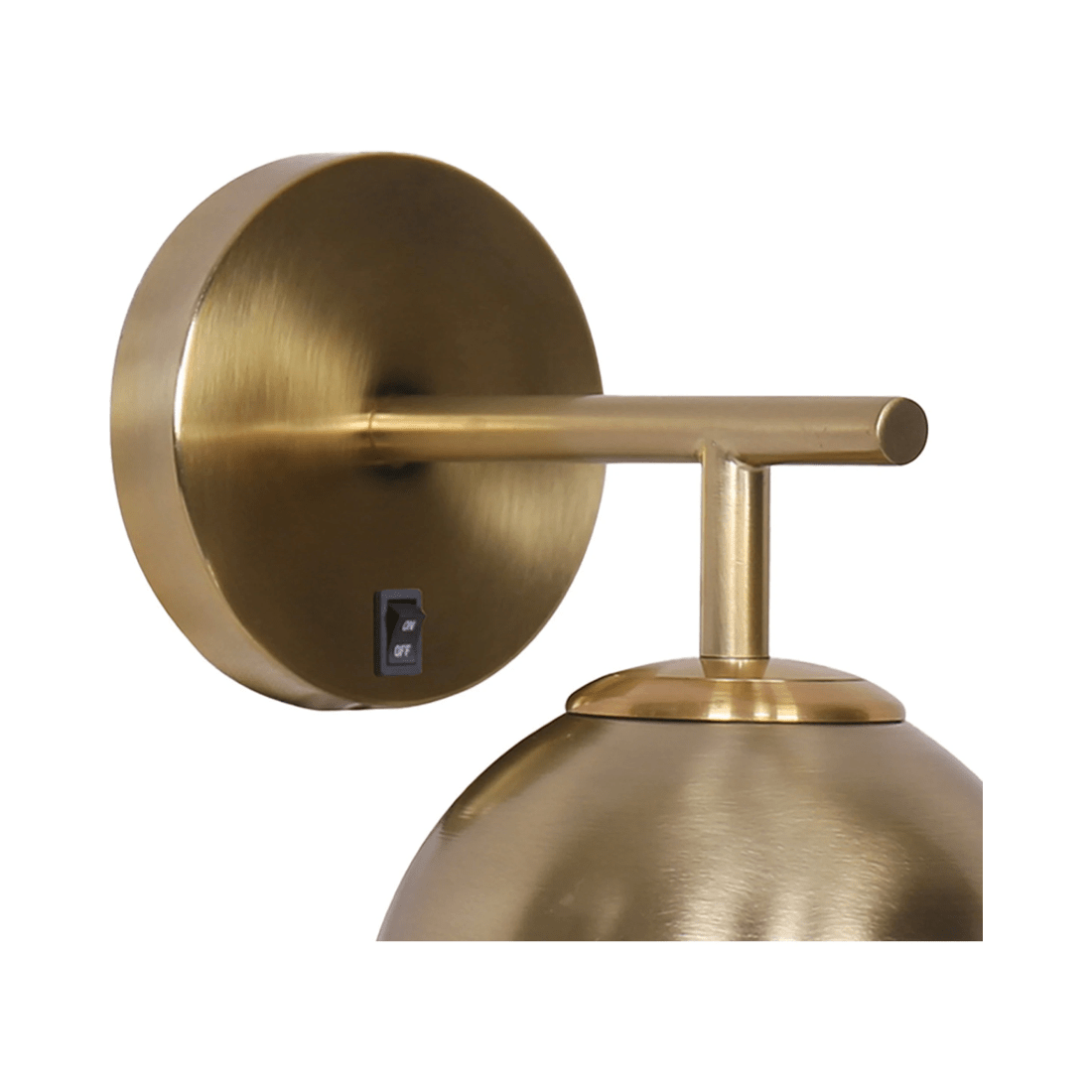 4 Sarantino Wall Lamp With Gold Metal Base And White Glass Shade, 4 of 10