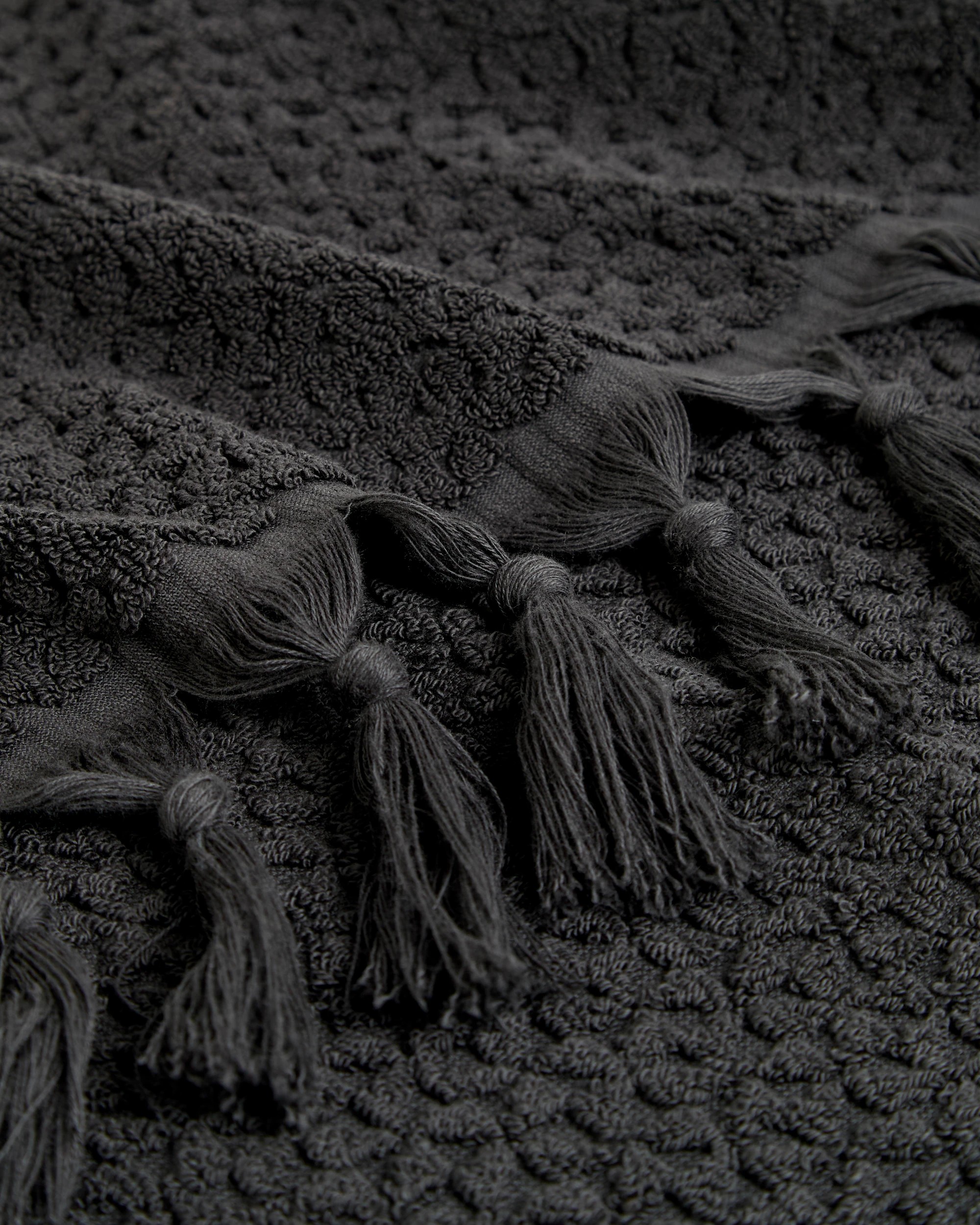 2 Target Laynie Australian Cotton Textured Bath Towel - Grey, 2 of 2