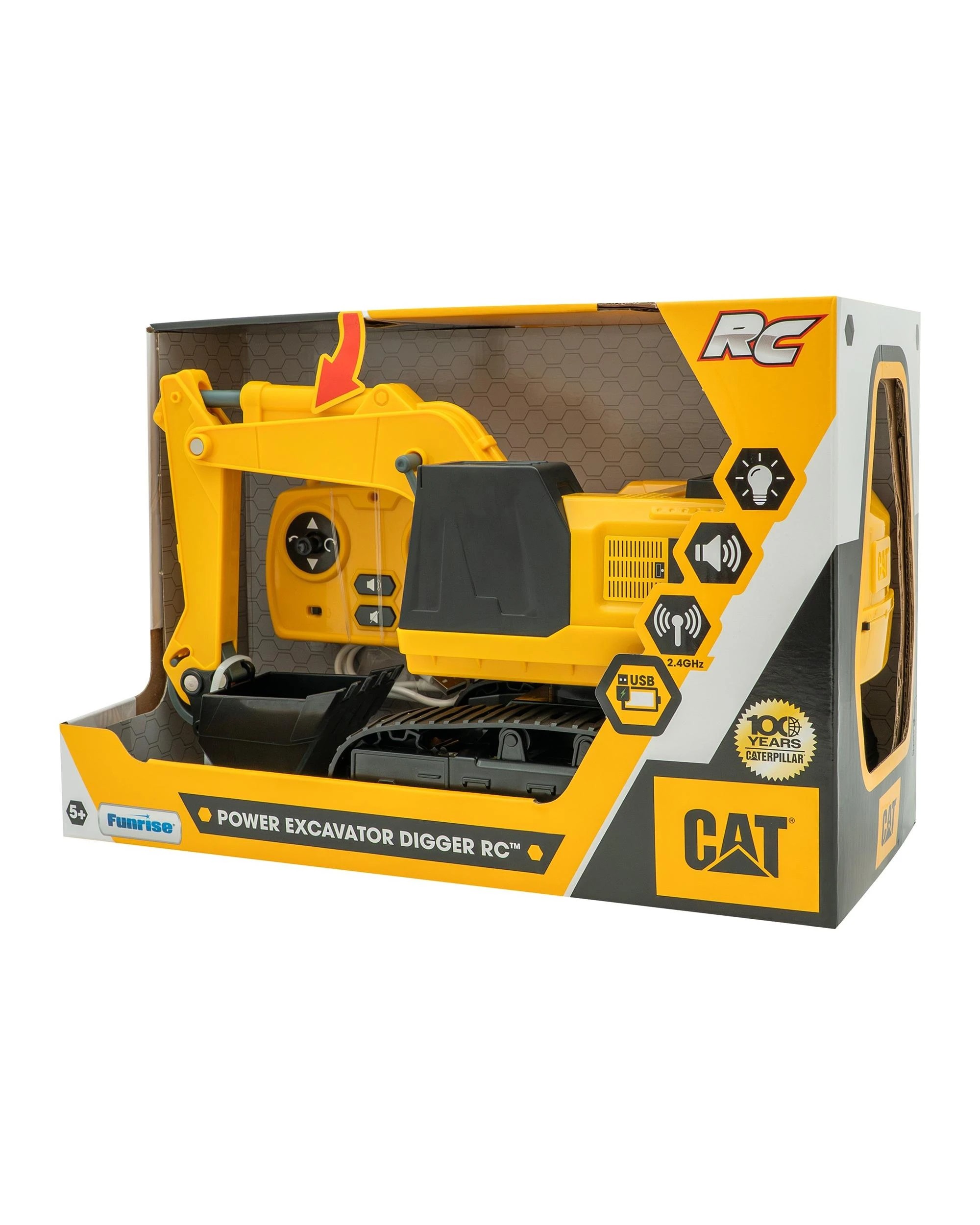 1 CAT Power Excavator Digger RC Vehicle, 1 of 3