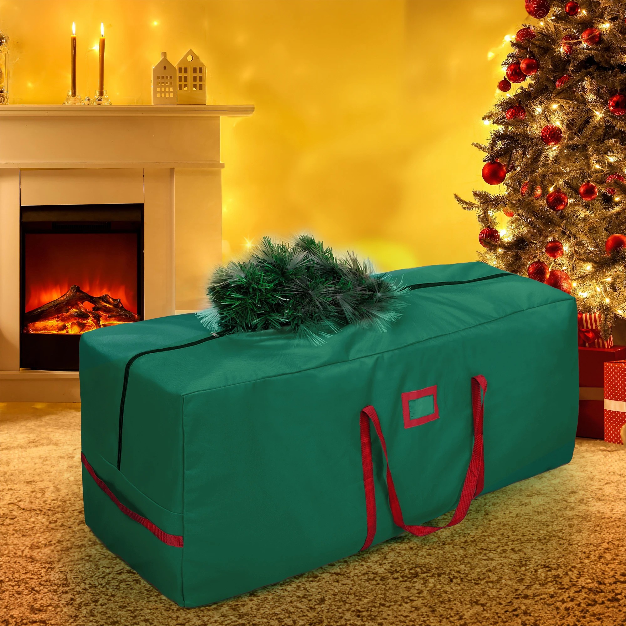 7 Christmas Tree Storage Bag 2.7m Holiday Decoration Zip Bag Oxford Heavy Duty, 7 of 9